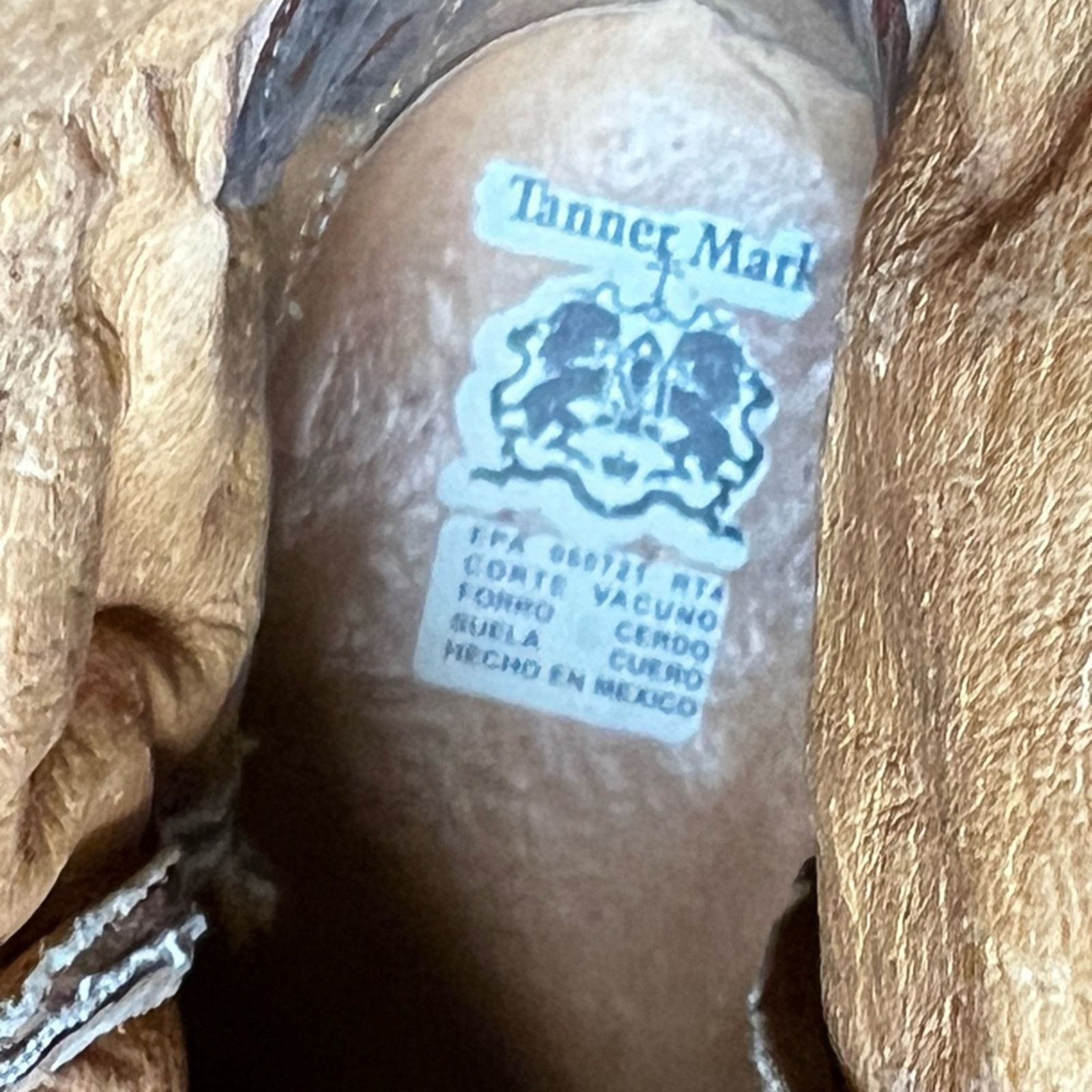 Cowboy Equipment Tanner Mark Jaw Dropper Hand Tooled Leather Boots Womens 8.5 Size US 8.5 / IT 38.5 - 9 Thumbnail