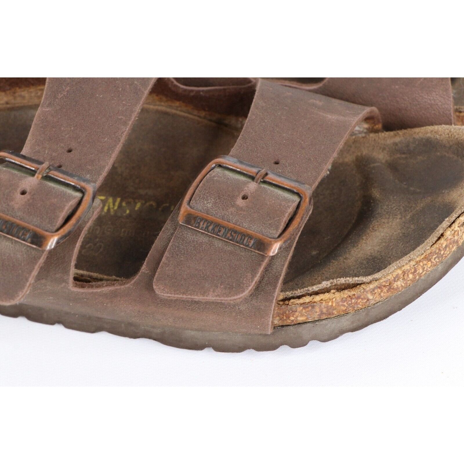 Birkenstock × Vintage Vintage Birkenstock Distressed Leather Heel Strap Sandals Size US 6 / IT 36 - 5 Thumbnail