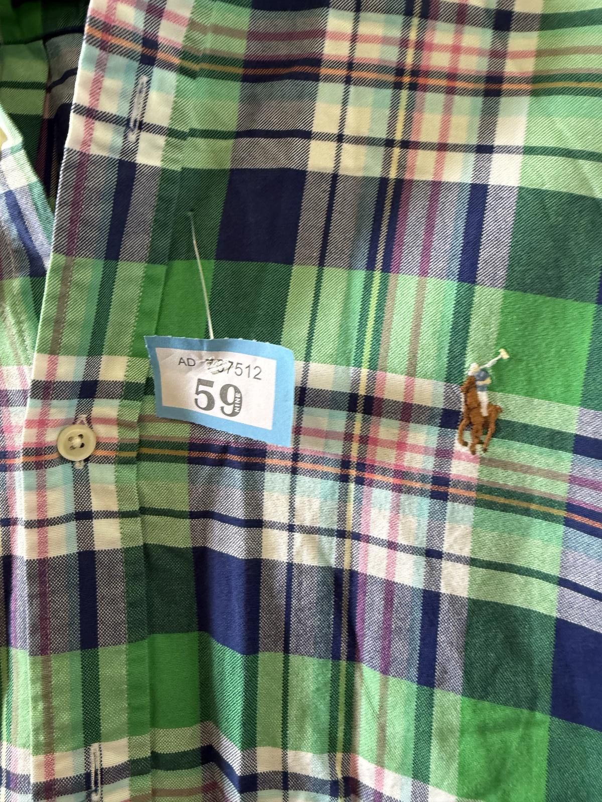Polo Ralph Lauren Polo Ralph Lauren Men's Green and Blue Plaid Casual Shirt Size US XL / EU 56 / 4 - 3 Thumbnail