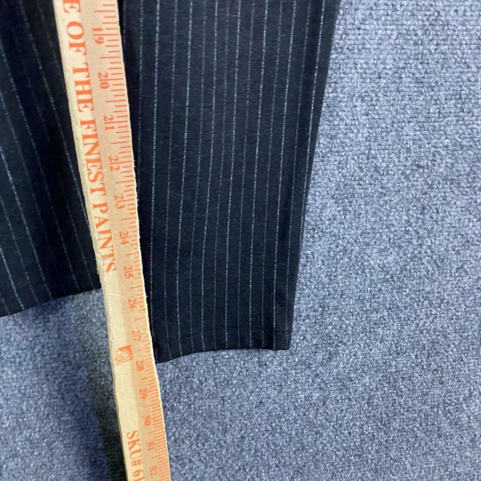 Gap Gap Leggings Women's Large Stretch Striped Charcoal Zipper L Size 32" / US 10 / IT 46 - 5 Thumbnail
