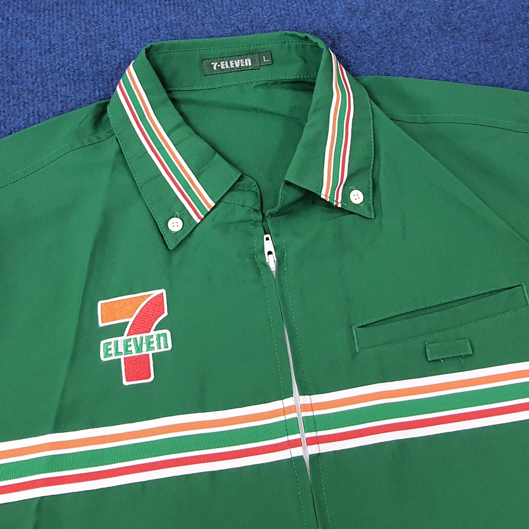 Japanese Brand Vintage 7 Eleven Japan Staff Uniform Jacket C259N18 Size US L / EU 52-54 / 3 - 4 Thumbnail