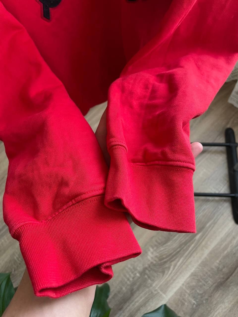 Alexander McQueen × MCQ McQ Alexander McQueen Velvet Logo Hoodie L Sweatshirt Size US XL / EU 56 / 4 - 6 Thumbnail