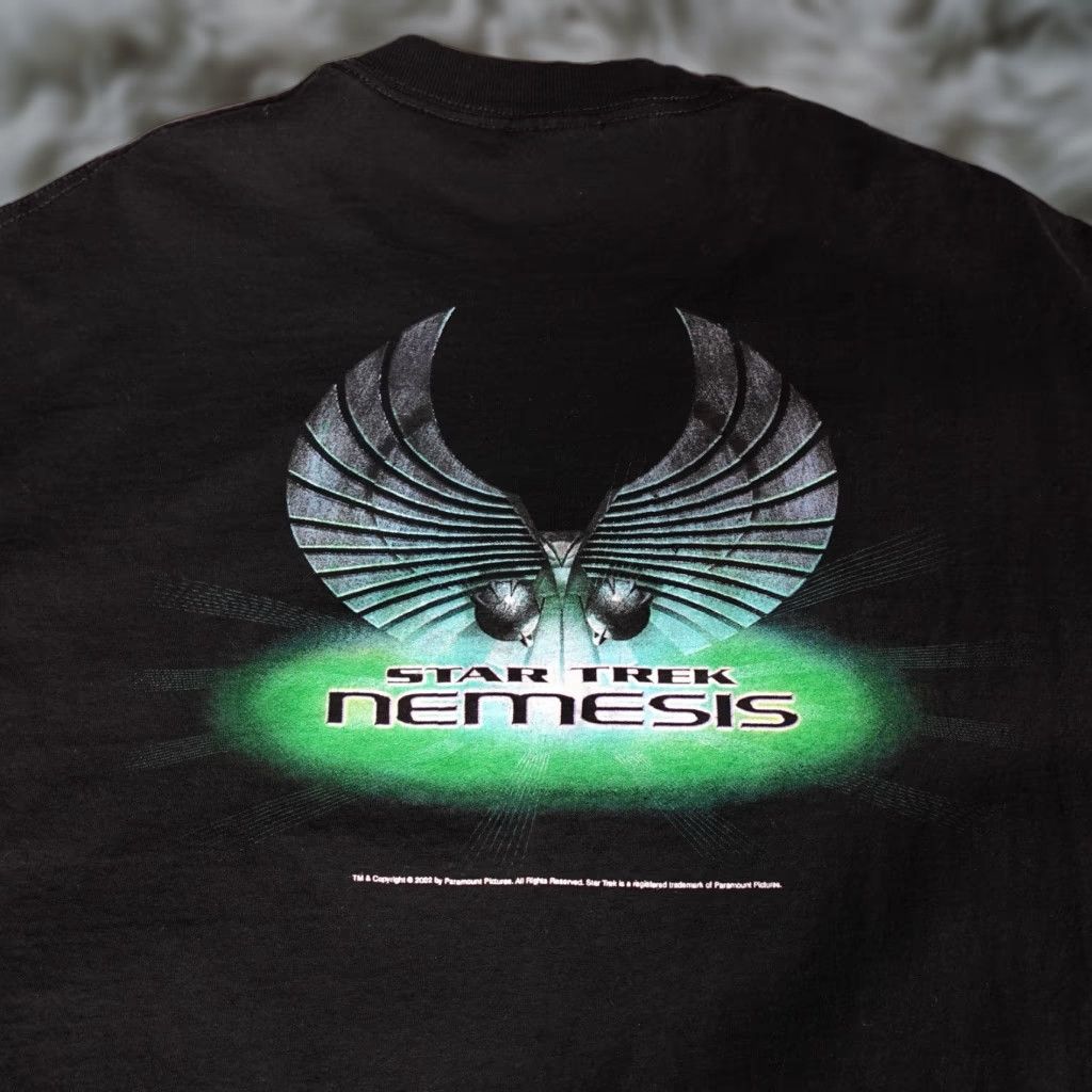 Vintage VINTAGE Star Trek Nemesis Movie Promo T-Shirt Men XL Slim Fit Black Graphic Print 2002 Y2K Size US XL / EU 56 / 4 - 1 Thumbnail