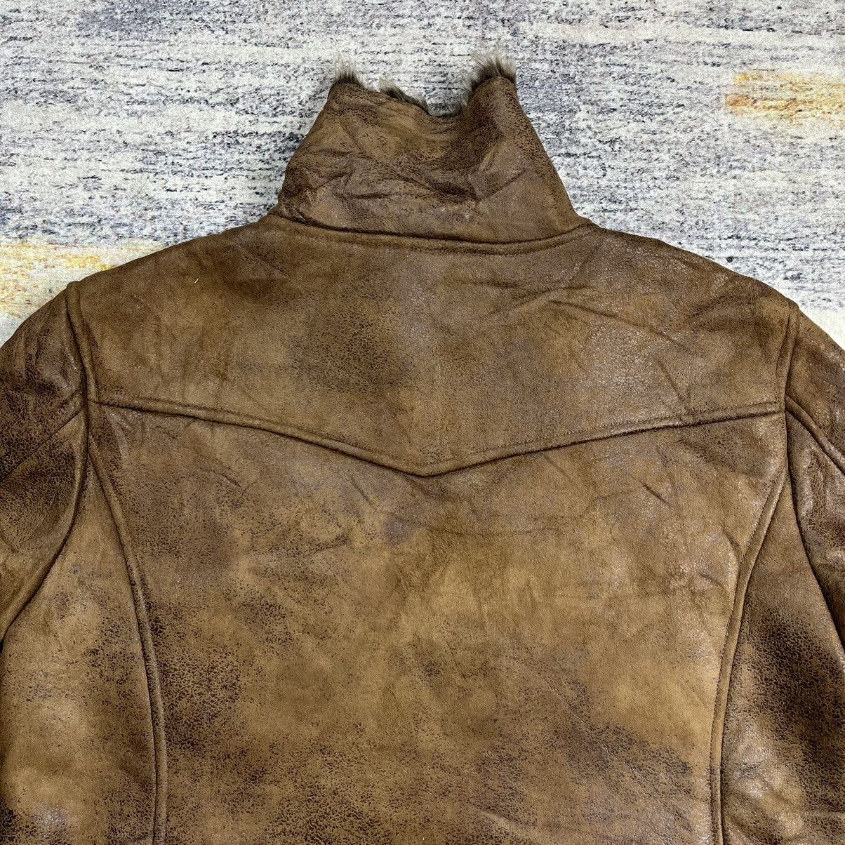 Le Grande Bleu (L.G.B.) Japanese brand Mossimo suede fur rider jacket vkei style Size US XL / EU 56 / 4 - 8 Thumbnail