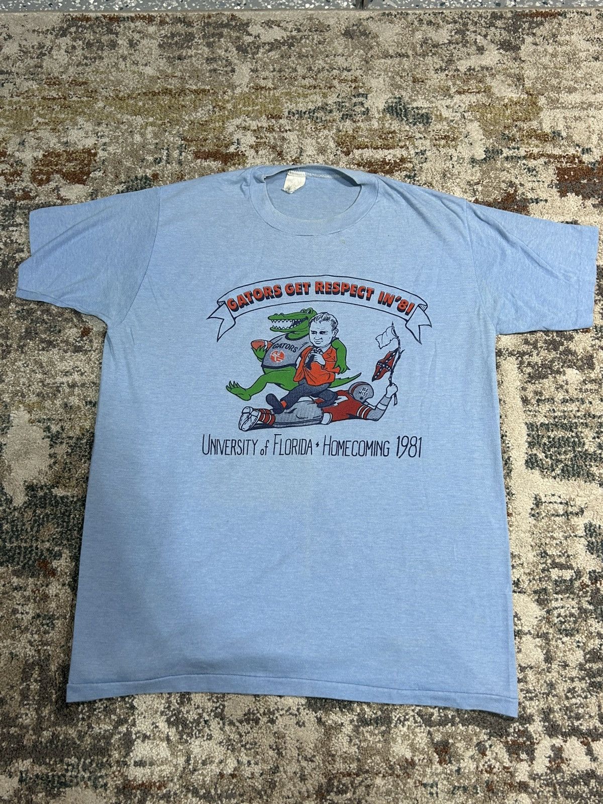 Vintage 1981 University Of Florida Gators Homecoming Single Stitch T Size US L / EU 52-54 / 3 - 1 Thumbnail