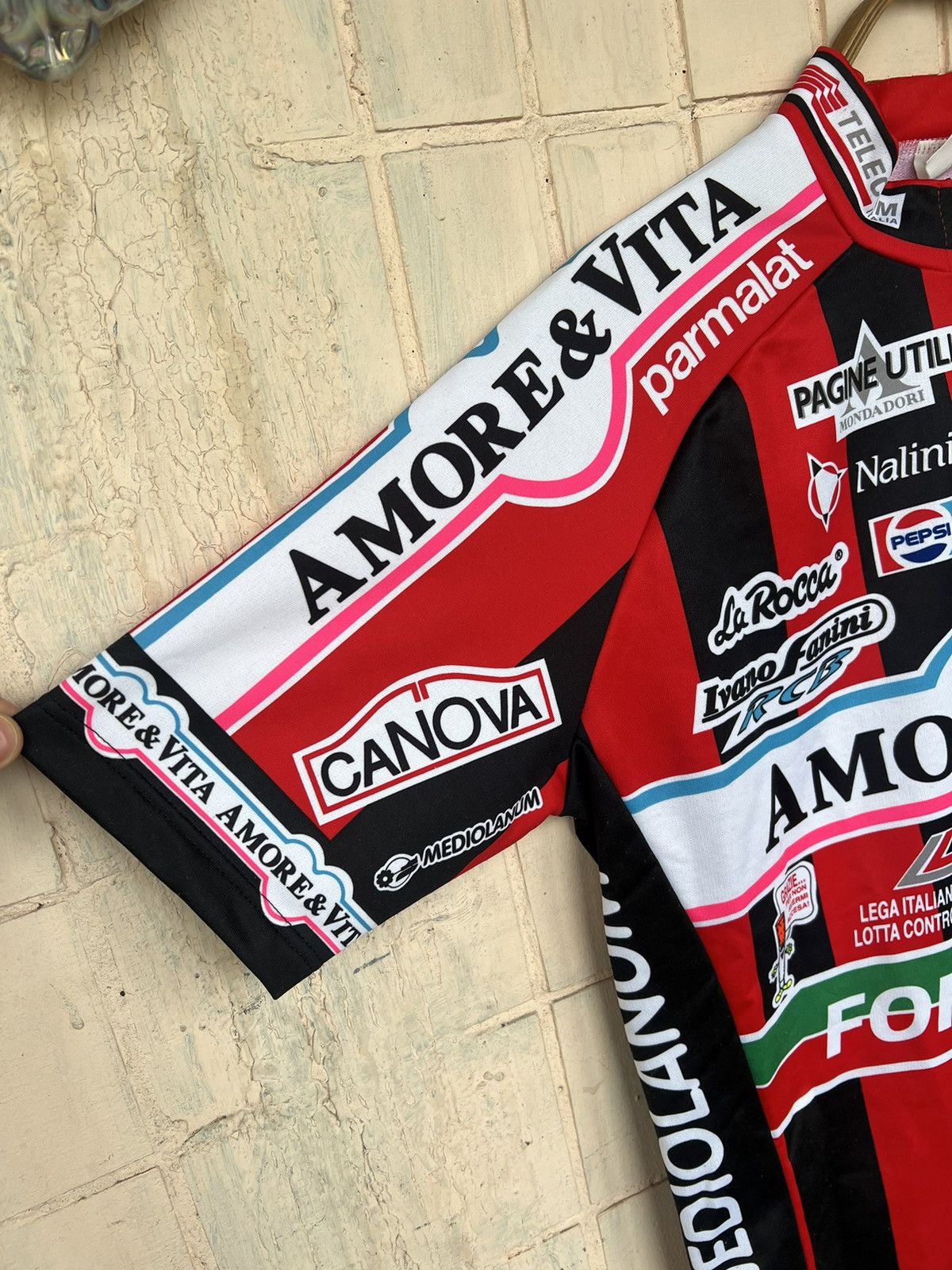 Bicycle Vintage Race 90s Jersey Amore Vita Canova Y2K Pepsi Size US M / EU 48-50 / 2 - 5 Thumbnail