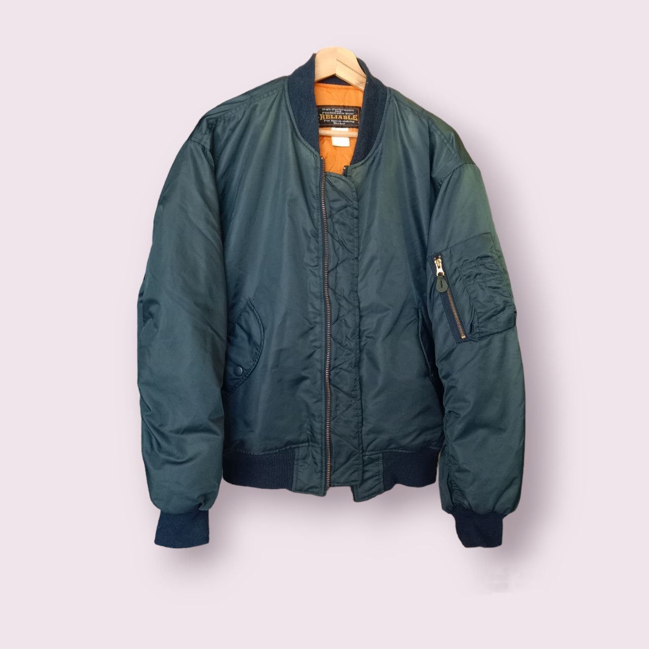 Vintage Sun Faded Reliable Intermediate MA-1 Bomber Jacket