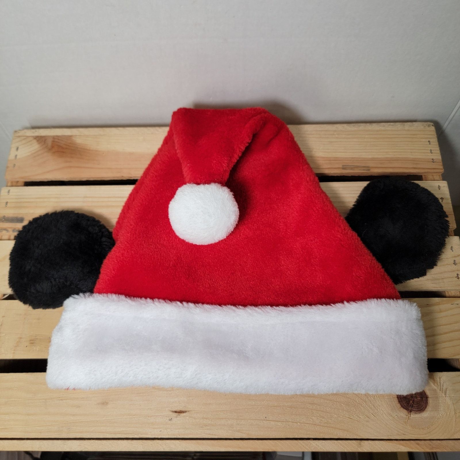 Disney Disney Christmas Santa Hat w/ Mickey Ears Size ONE SIZE - 1 Thumbnail