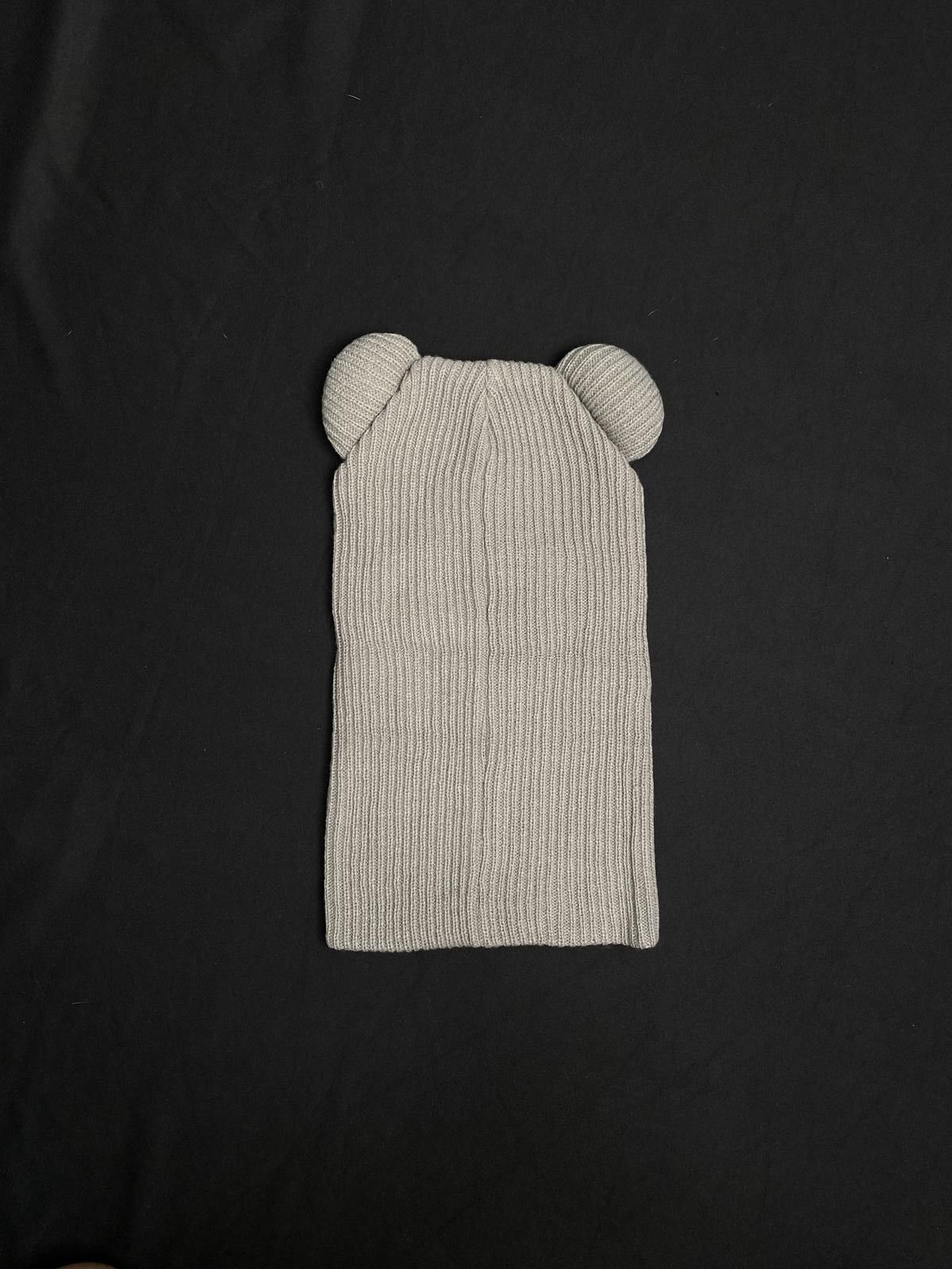 Japanese Brand Rare Box Boys Retro Hearts Gray Balaclava Ski Mask OS Size ONE SIZE - 8 Thumbnail