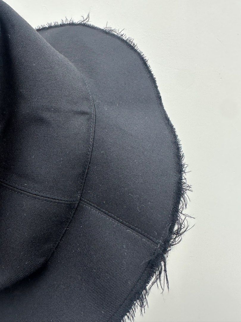 Undercover Undercover black raw hem hat Size ONE SIZE - 3 Thumbnail
