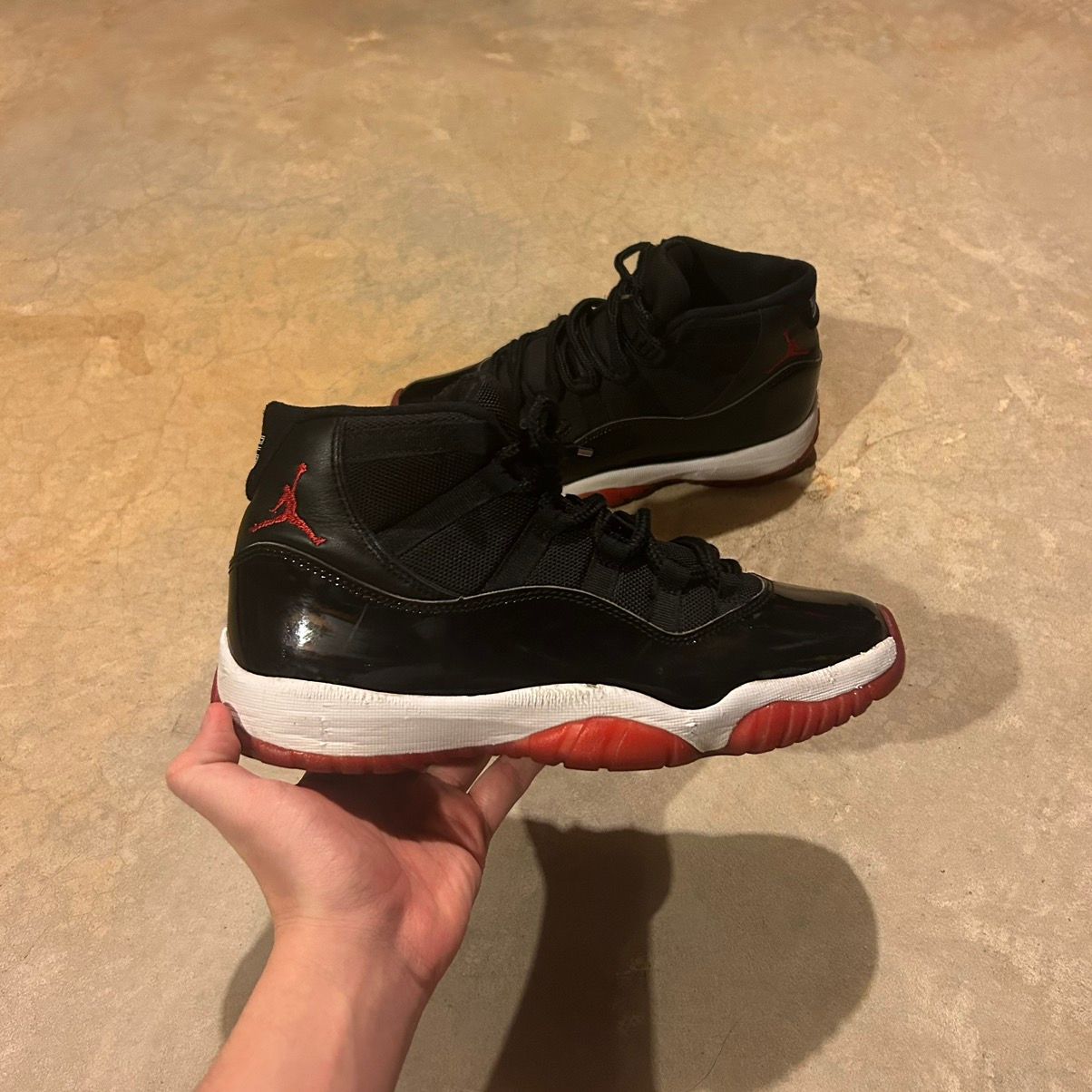 Pre-owned Jordan Nike Jordan 11 Retro Playoffs Bred 2019 Us 8.5 Shoes In Black