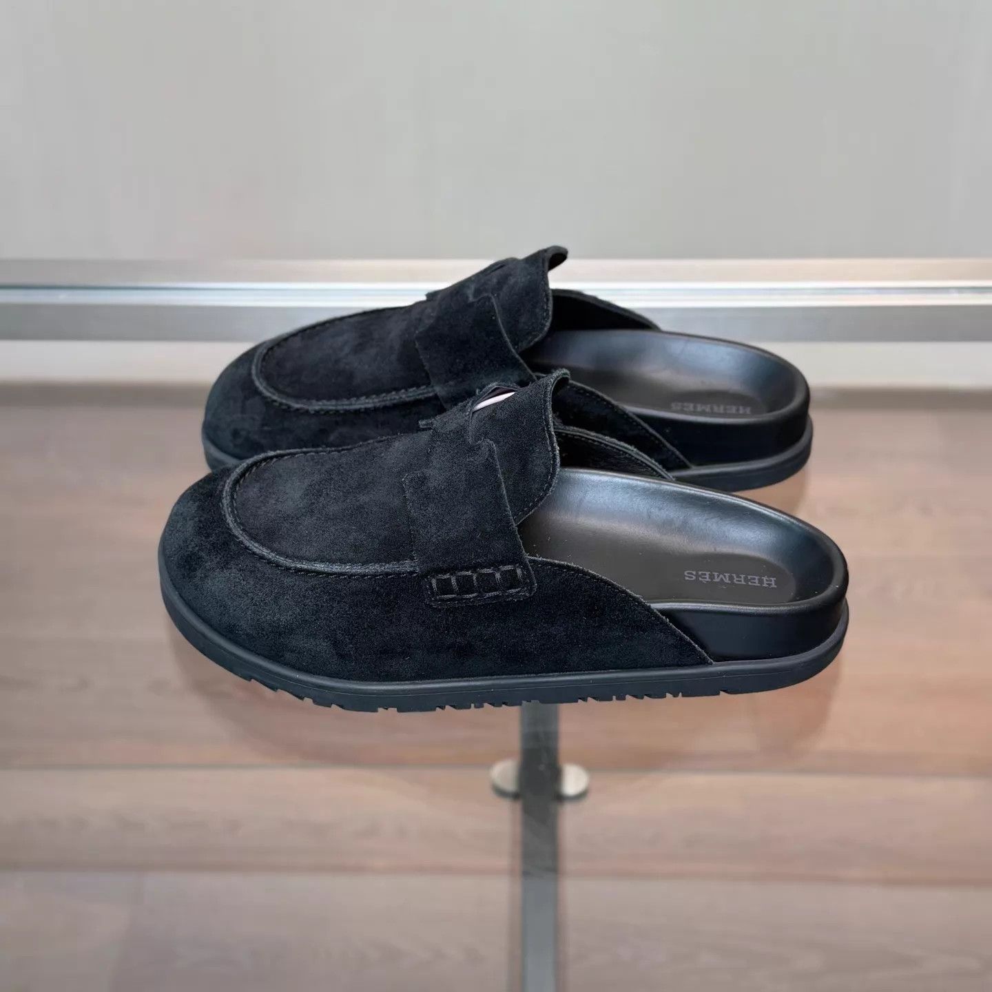 Hermes Hermes Go Mule Black 38 Size US 7.5 / IT 37.5 - 5 Thumbnail