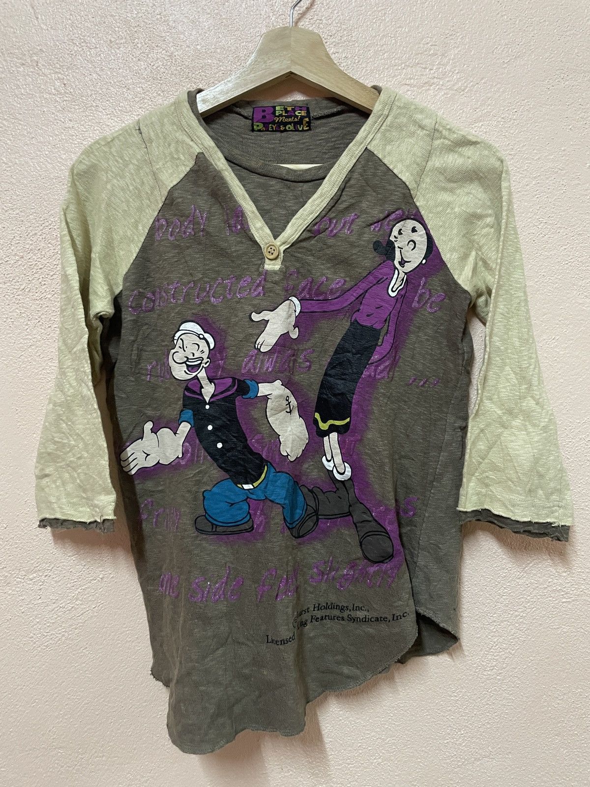 Cartoon Network × Vintage Vintage Popeye & Olive cartoon network Big Logo streetwear S Size US S / EU 44-46 / 1 - 3 Thumbnail