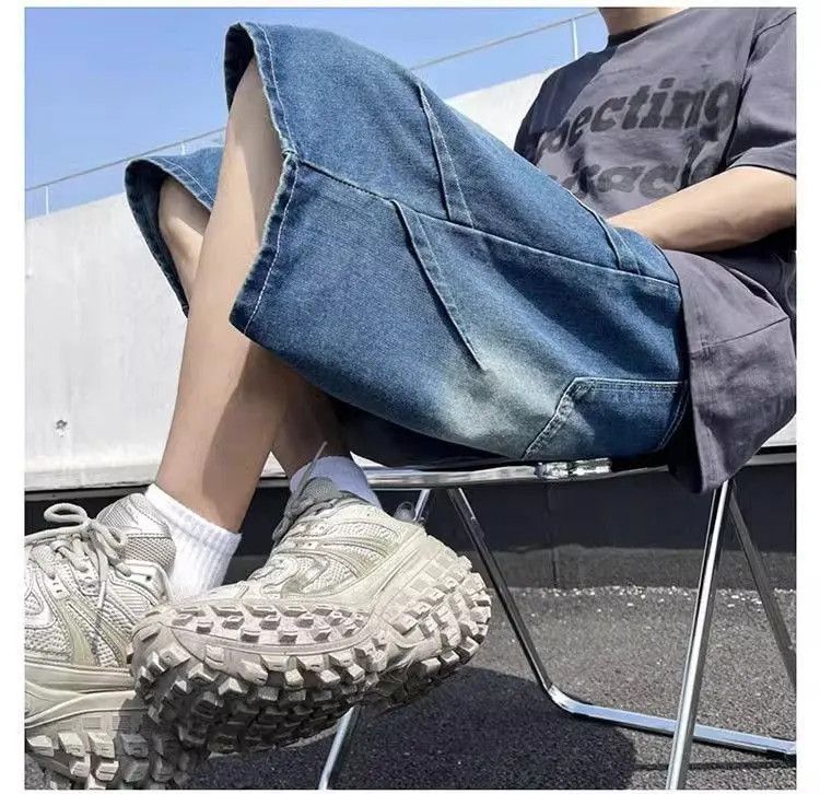 Japanese Brand Retro straight leg washed jeans Size US 32 / EU 48 - 5 Thumbnail