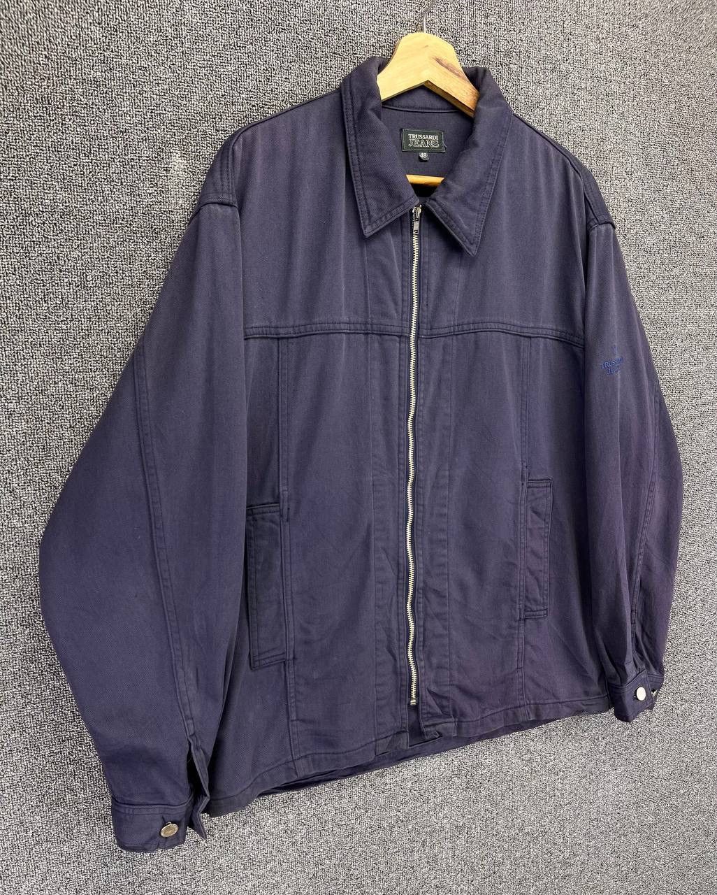 Trussardi Vintage Trussardi Jeans Luxury Rare Zip Up Jacket Size US L / EU 52-54 / 3 - 2 Thumbnail