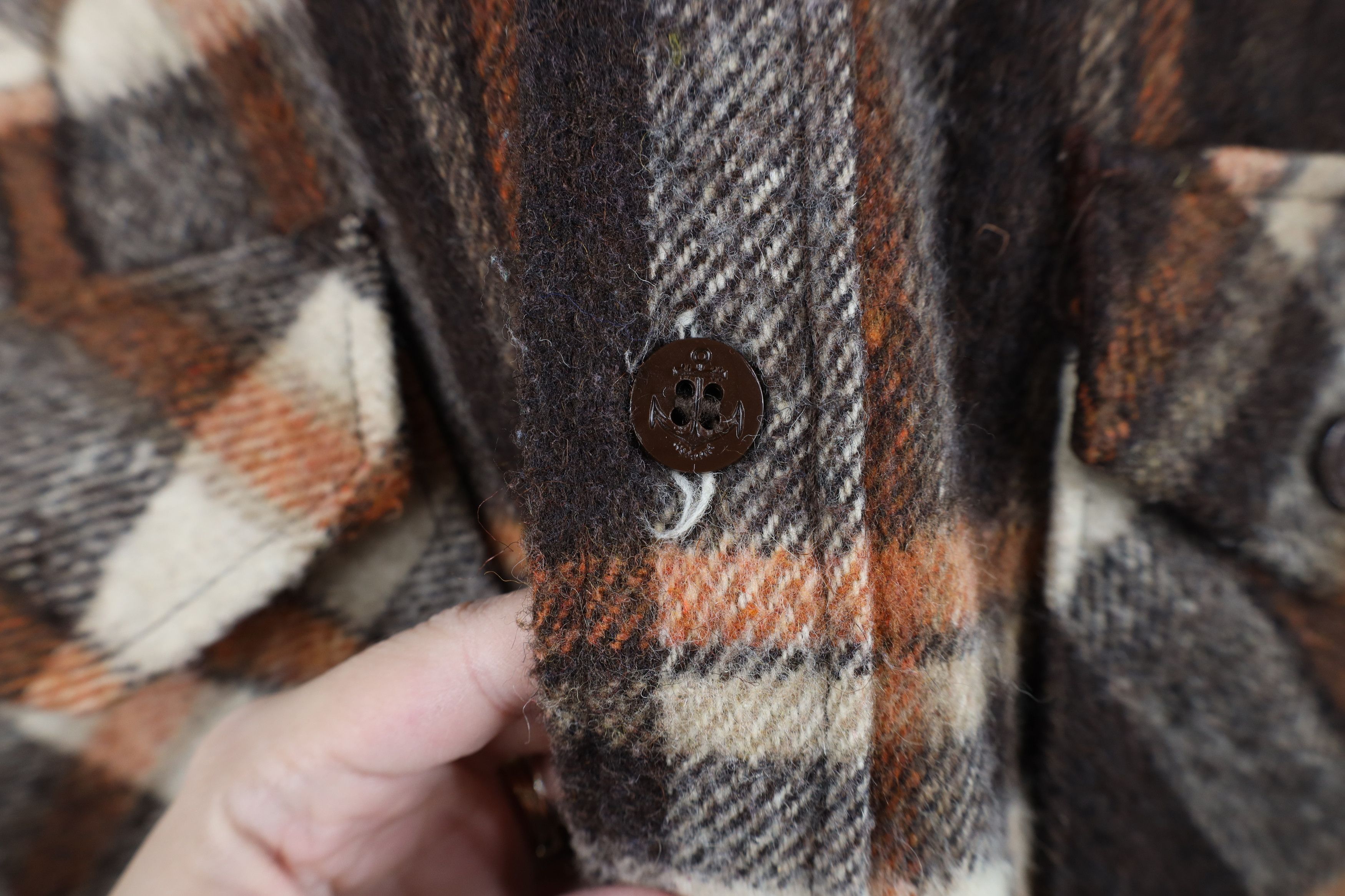 Vintage Vintage 70s Blend CPO Collared Button Shirt Jacket Jac Shirt Size US XL / EU 56 / 4 - 8 Thumbnail