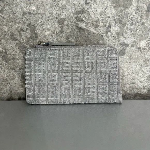 Givenchy GIVENCHY Silver Canvas 4G Card Case Wallet - NEW WITH TAGS Size ONE SIZE - 6 Thumbnail