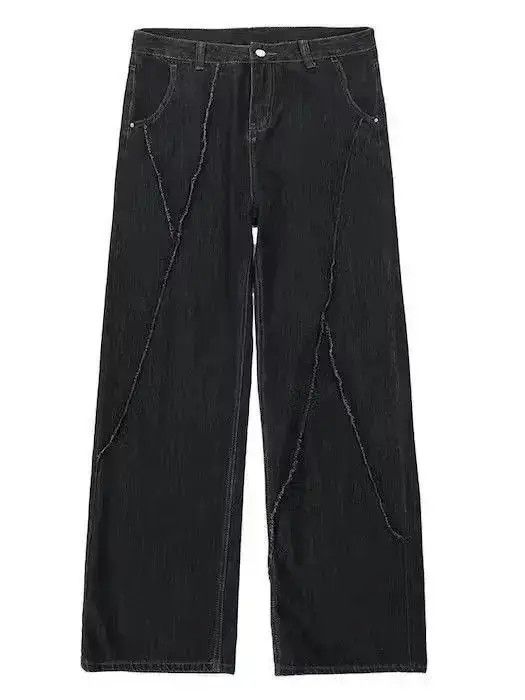 Japanese Brand Hip Hop Distressed Pants Ripped Patchwork Denim Trousers Size US 32 / EU 48 - 5 Thumbnail
