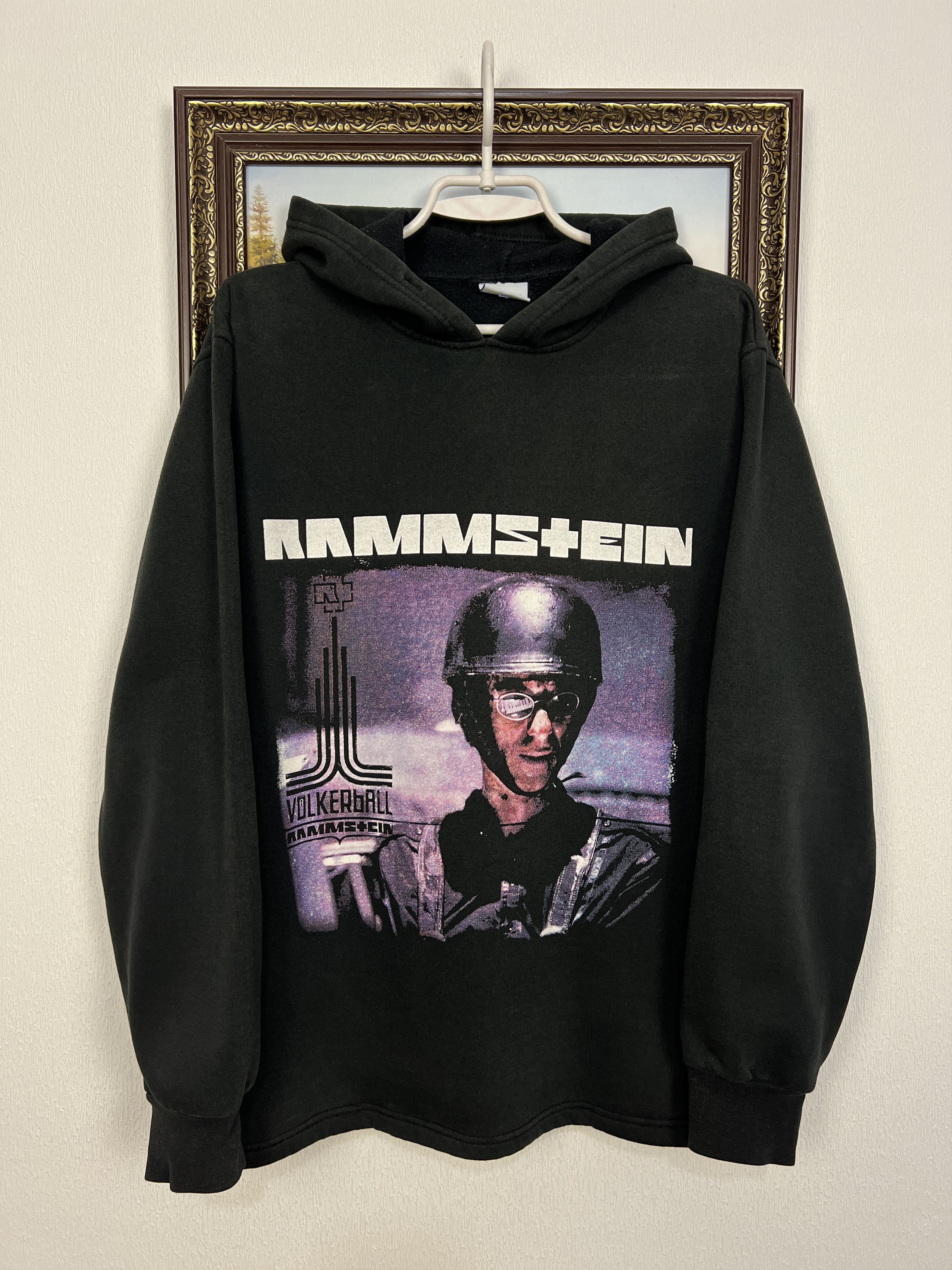 Vintage Rammstein Volkerball Metal Band Hoodie Jacket Over Print Size US M / EU 48-50 / 2 - 1 Thumbnail