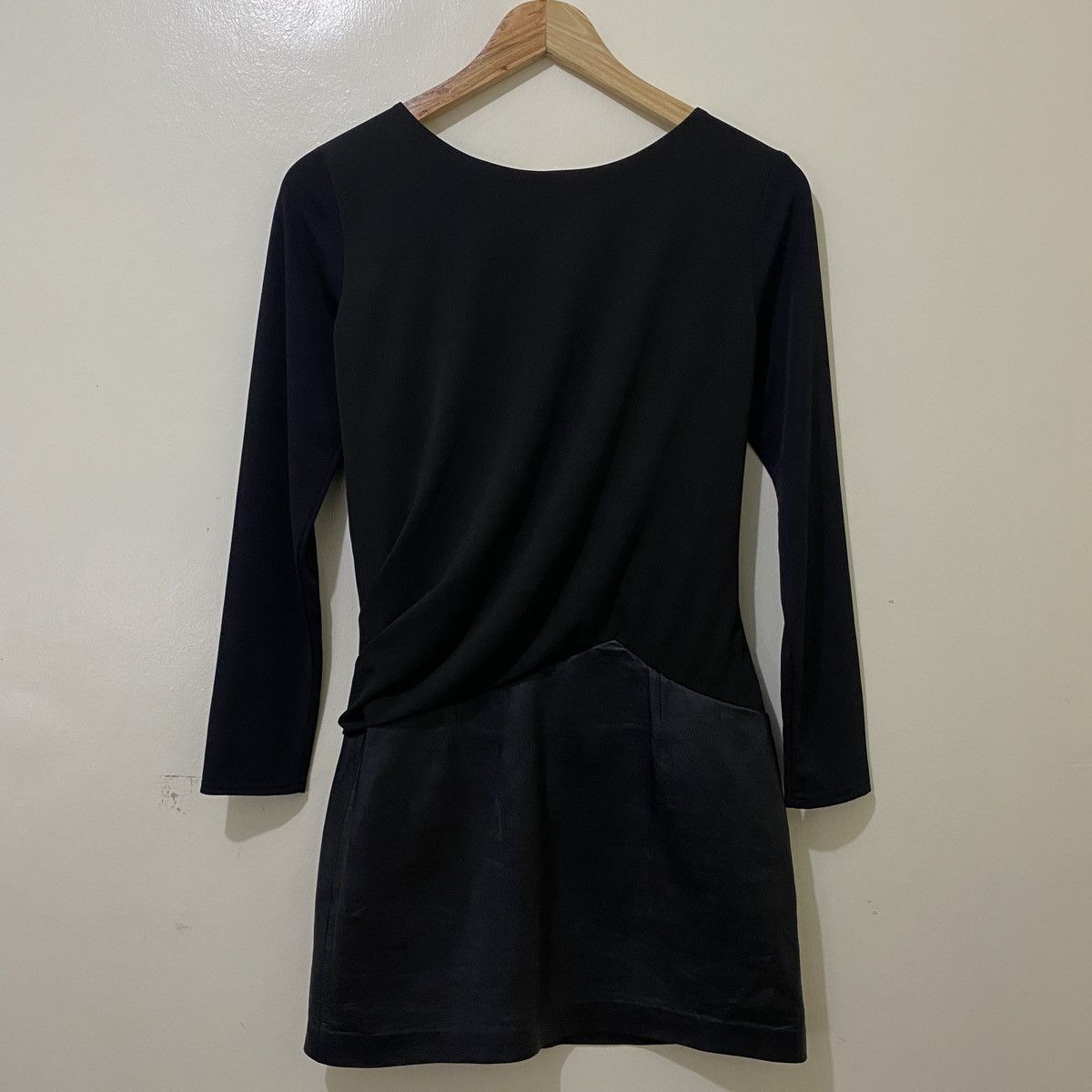 Helmut Lang Helmut Lang Dress w/ Leather Panel Size S / US 4 / IT 40 - 5 Thumbnail