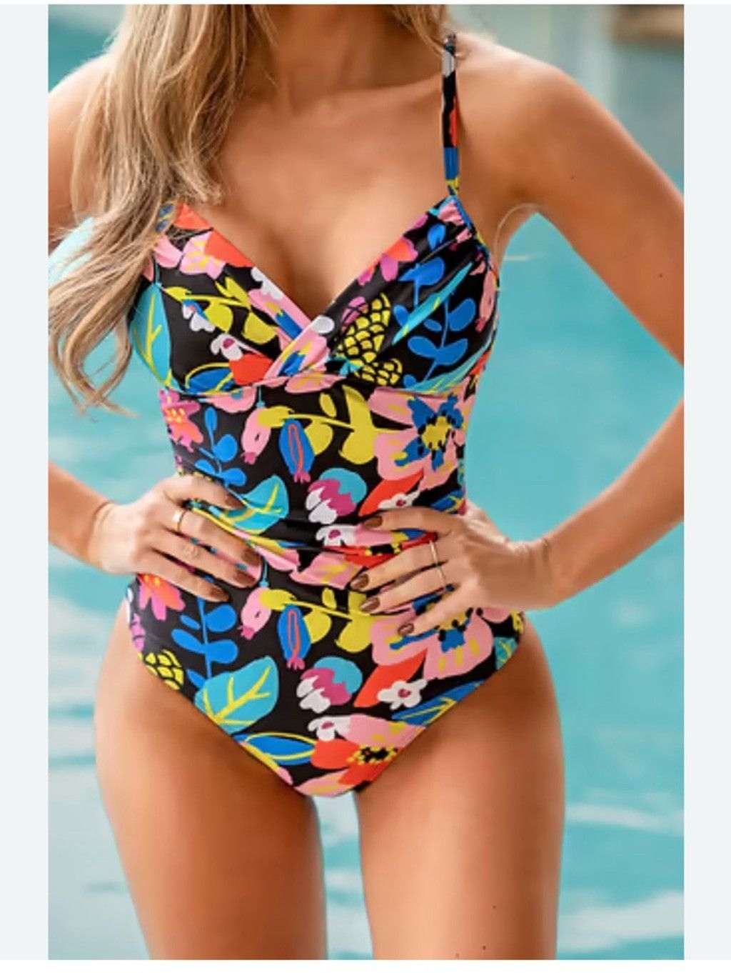 Other NWT Cupshe Electric Tropics one piece size large Size ONE SIZE - 1 Thumbnail