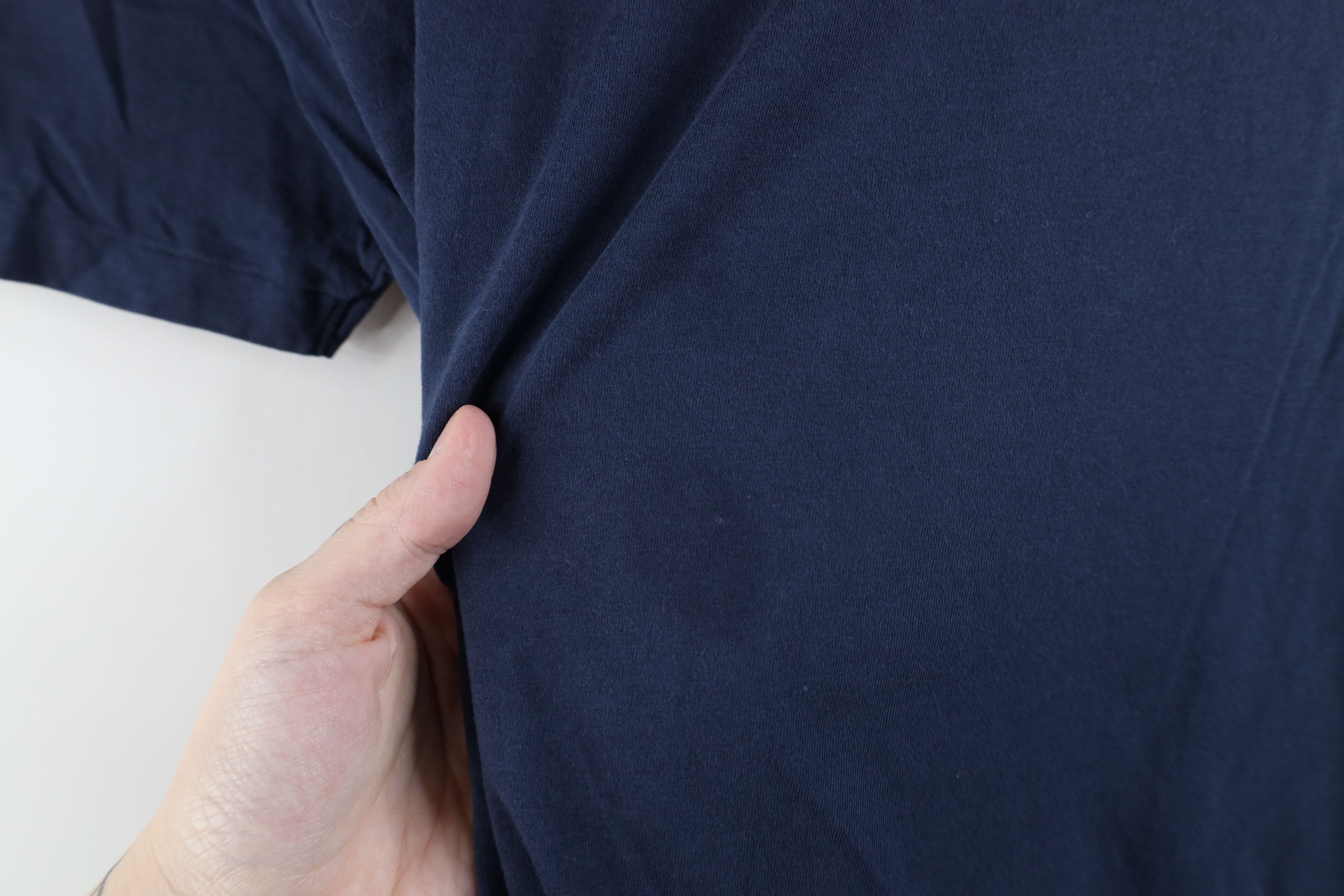 Armani Exchange × Vintage Armani Exchange Spell Ribbon Tape Short Sleeve T-Shirt Blue Size US S / EU 44-46 / 1 - 10 Thumbnail