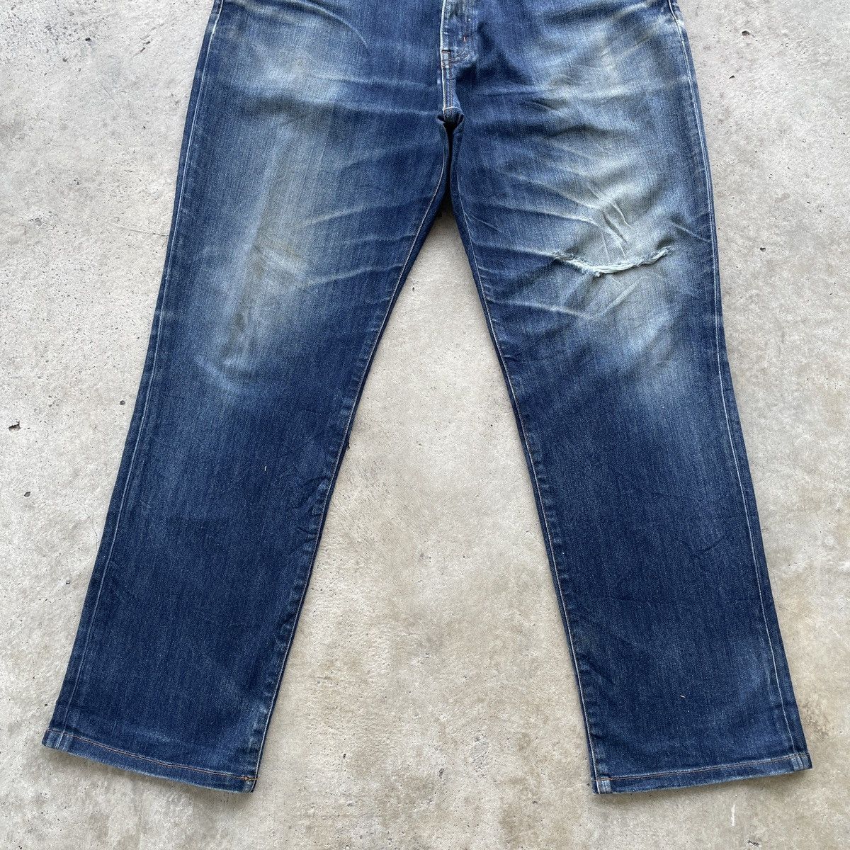 Japanese Brand W34💥 Vintage Japanese Distressed Faded Jeans Denim Pants Size US 34 / EU 50 - 4 Thumbnail