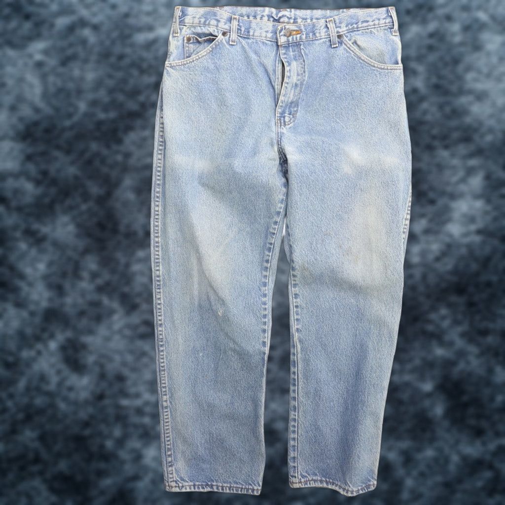 VINTAGE Dickies Work Denim Pants Men Size 36 Inseam 30 Blue Casual