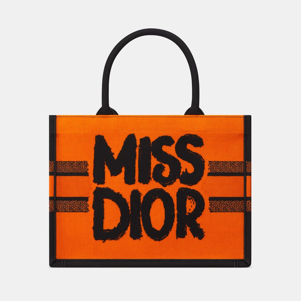 Dior o1bcso1str0226 Size:OS/Book Tote Fab/Embroi in Orange/Black Size ONE SIZE - 2 Thumbnail