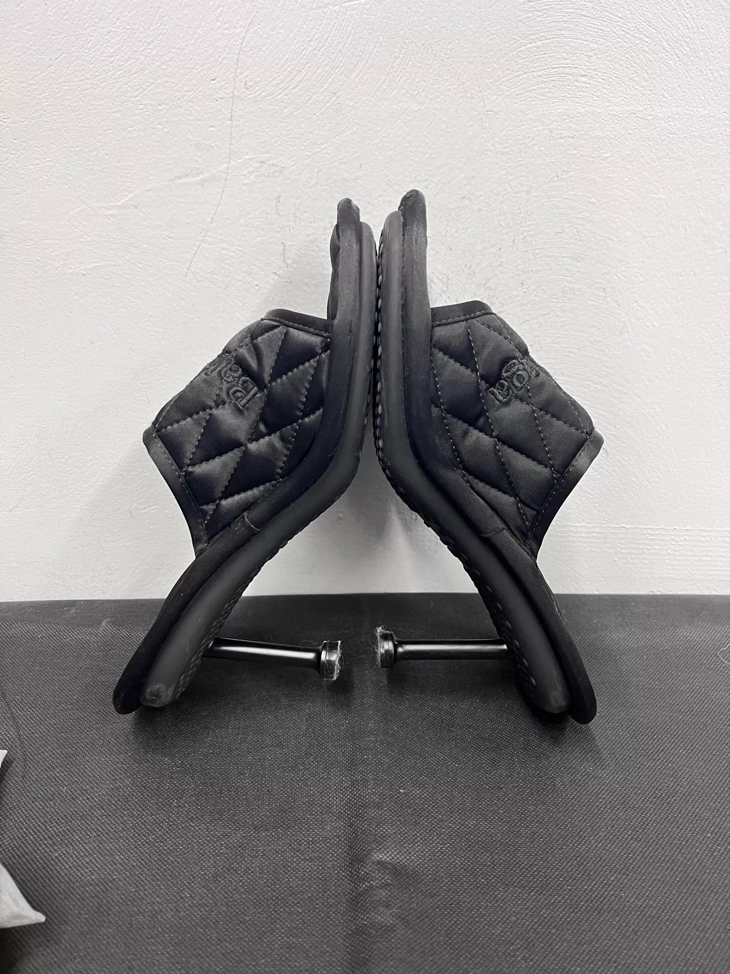 Balenciaga Balenciaga Demna Satin Black High Heel Slippers 38 Size US 7.5 / IT 37.5 - 5 Thumbnail