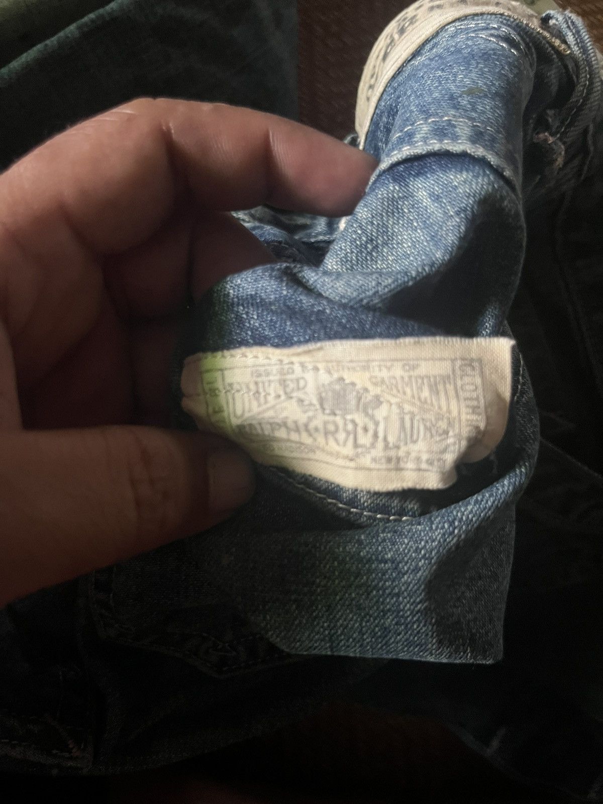 RRL Ralph Lauren Double RL & co Waist Overalls Double Knee Paint denim pants Size US 31 - 4 Thumbnail