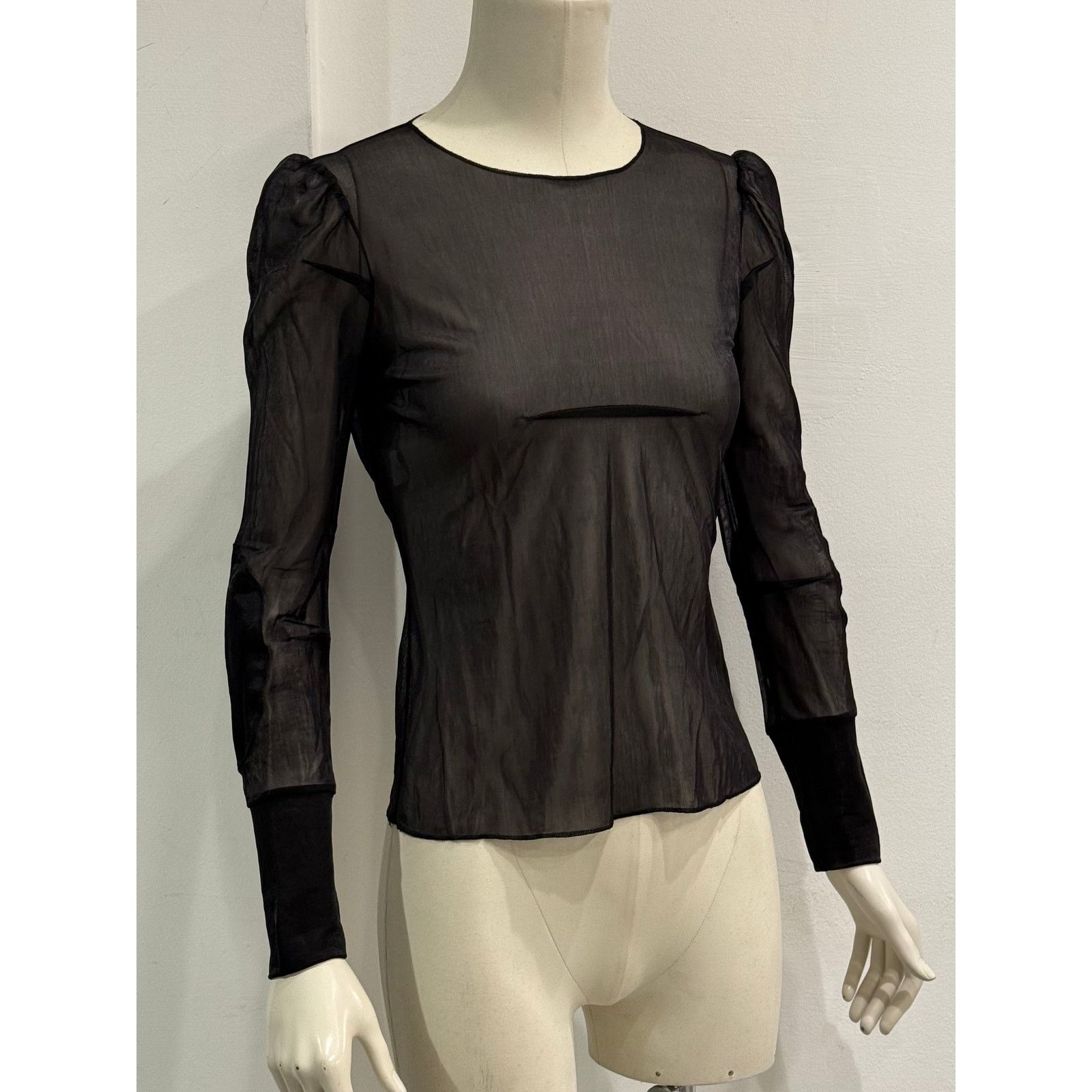 Maison Margiela A/W1991-1992 Maison Margiela cigarette shoulder mesh top Size M / US 6-8 / IT 42-44 - 2 Thumbnail