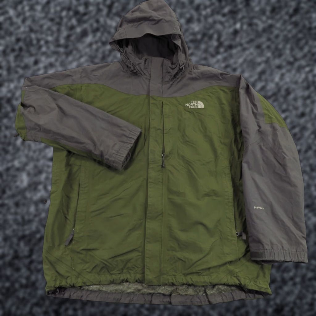 The North Face The North Face Jacket Mens XL Olive Green Hyvent Shell Vented Lightweight Taped FLAW Size US XL / EU 56 / 4 - 1 Thumbnail