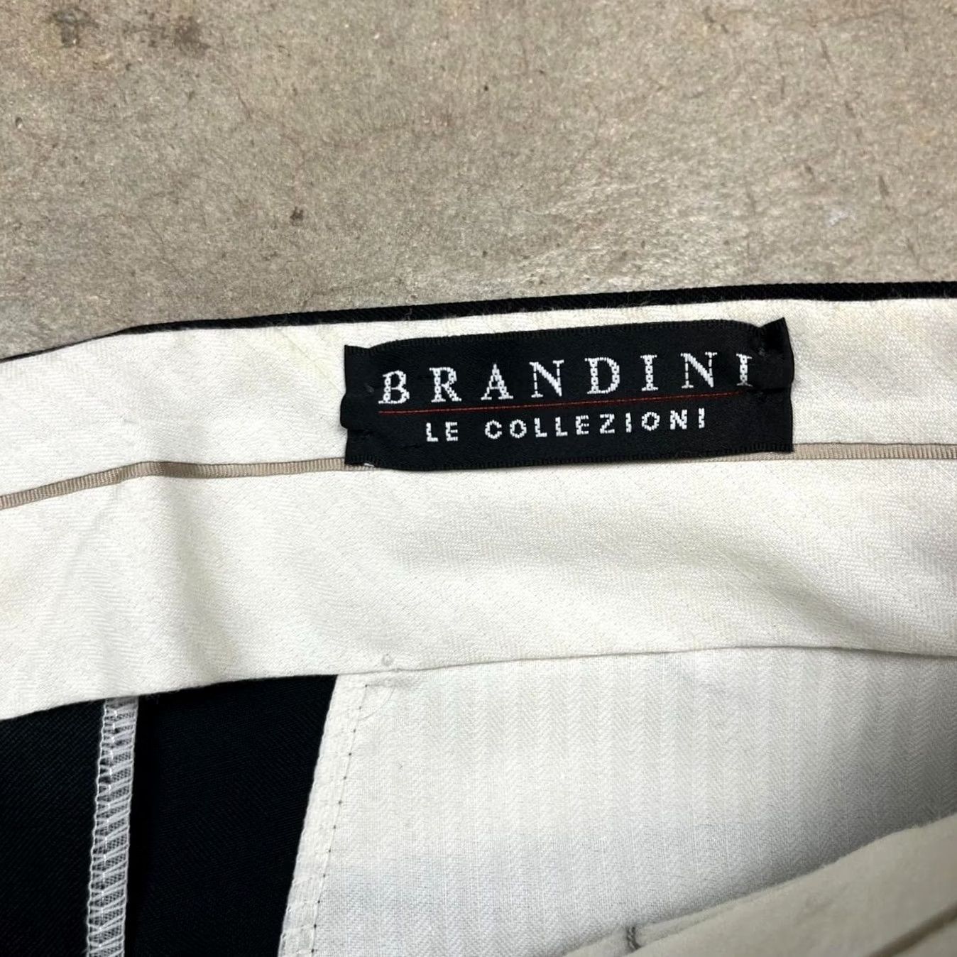 Vintage VINTAGE Brandini Trousers Wool 34x32 black dress pants Pleated Size US 34 / EU 50 - 2 Thumbnail
