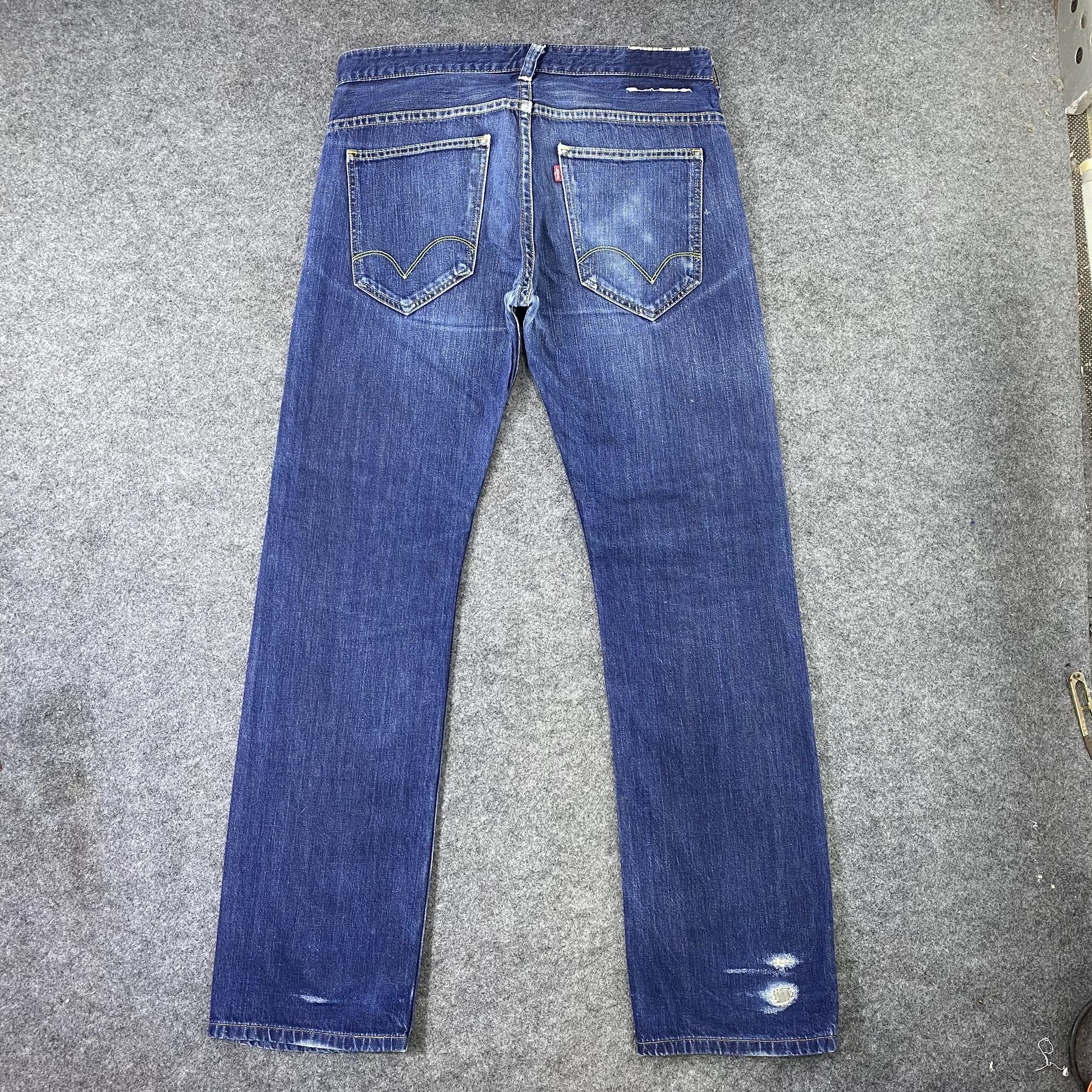 Jean × Levi's × Vintage Vintage Levis Distressed Wash Jeans-J1143 Size US 36 / EU 52 - 6 Thumbnail