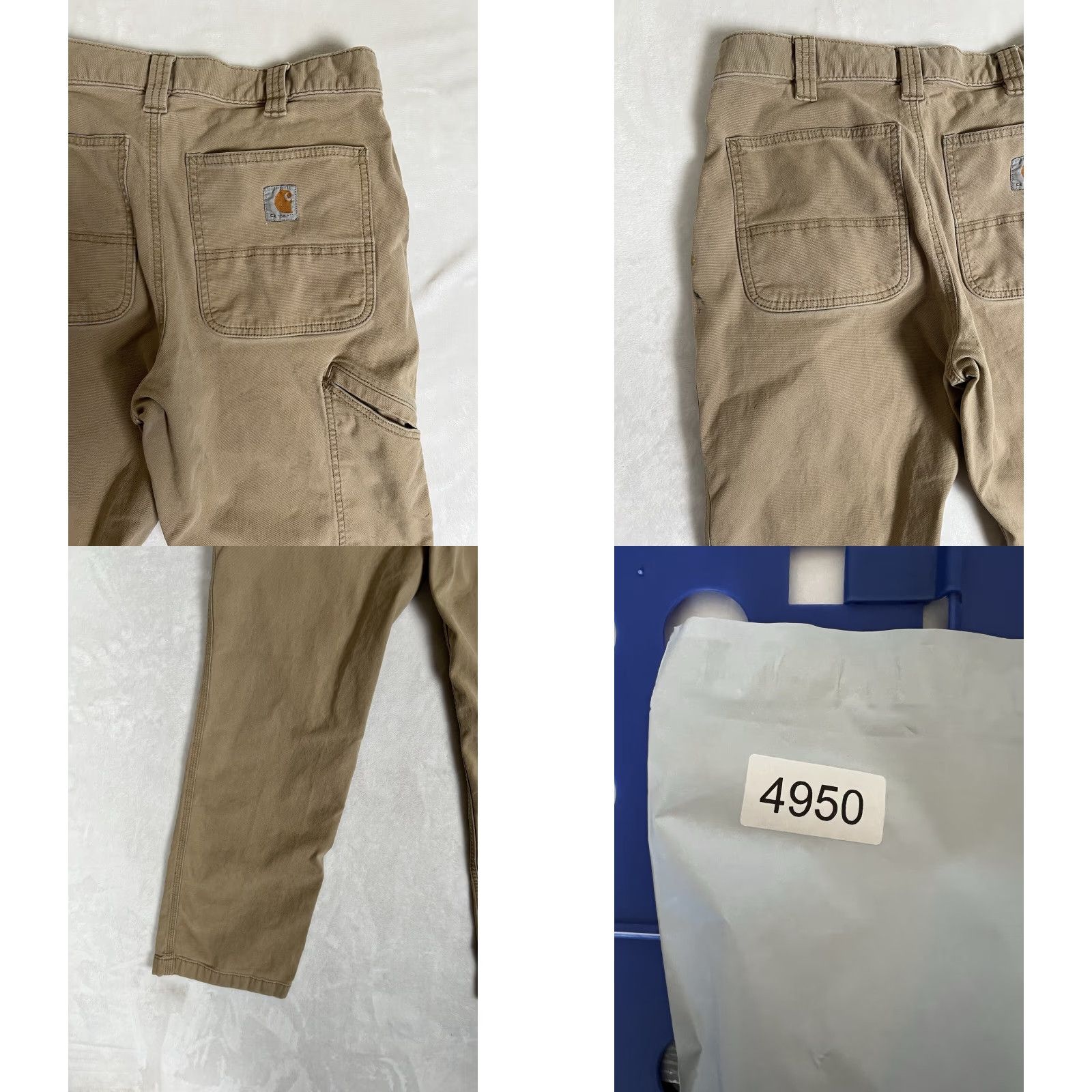 Carhartt Carhartt Pants Size 32x30 Beige Relaxed Fit Workwear 102291-253 DistressStain Size US 32 / EU 48 - 9 Thumbnail