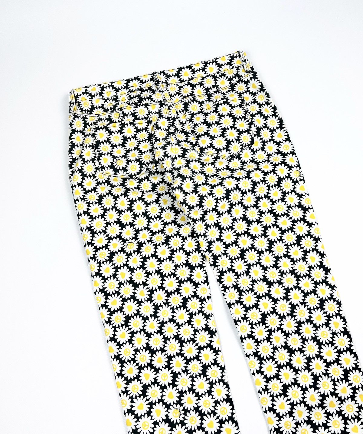 Love Moschino × Vintage Love Moschino Casual Trouser monogram flowers print pants Size 30" / US 8 / IT 44 - 5 Thumbnail