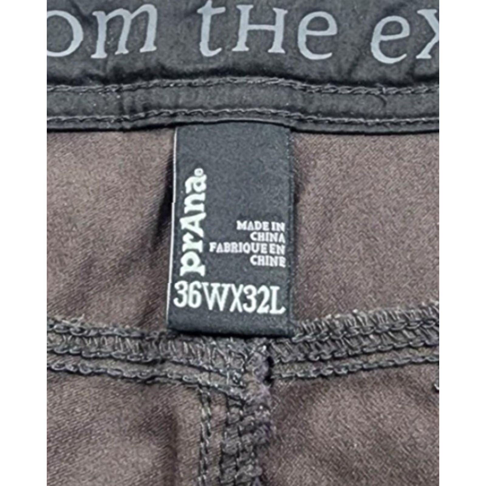 Prana prAna Pants Mens 36x32 Gray Cargo Hiking Outdoor Performance Snap Hem Travel Size US 36 / EU 52 - 4 Thumbnail