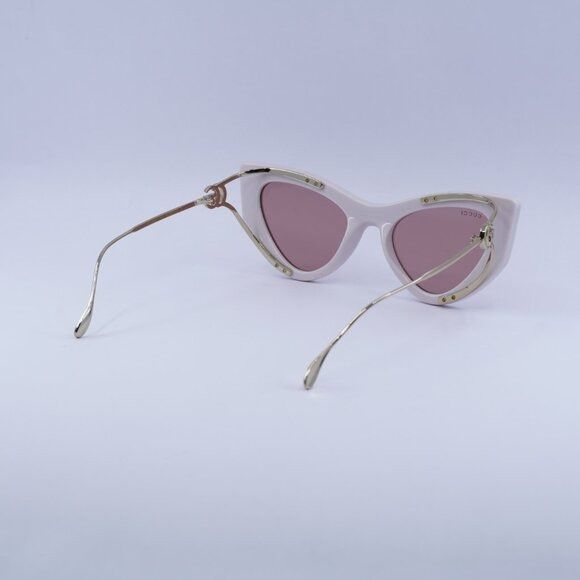 Gucci Gucci GG1565S 003 Sunglasses Shiny Ivory/Gold Cat Eye Frame Size ONE SIZE - 10 Thumbnail