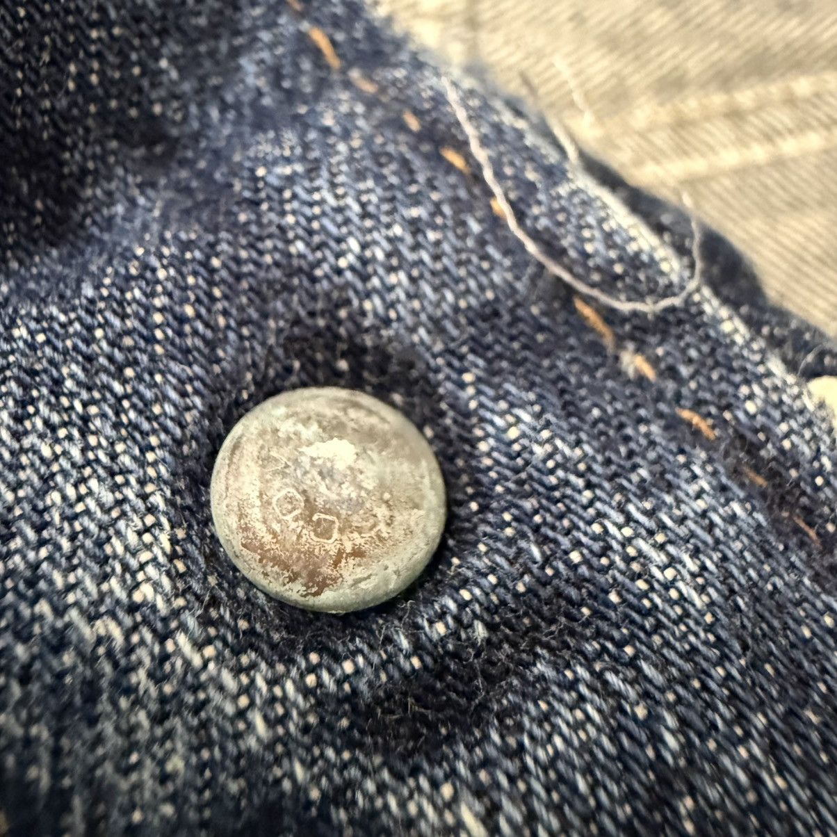 Wrangler Vintage Wideleg Wrangler Blue Bell Selvedge Aging Wash Denim Size US 32 / EU 48 - 15 Thumbnail