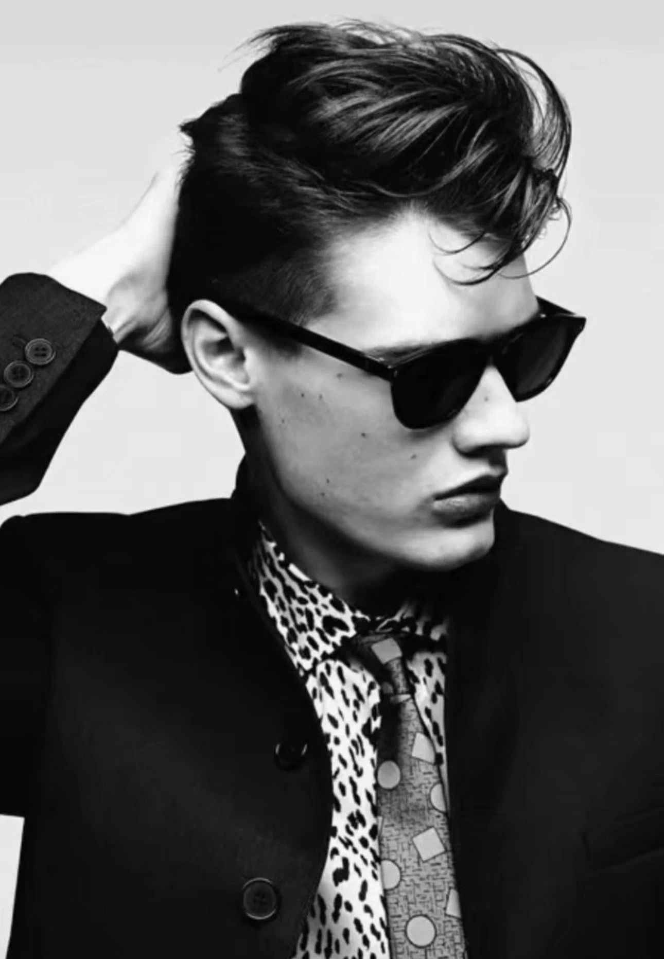 Saint Laurent Paris Saint Laurent Men's White Leopard Print Shirt 37 Size US XS / EU 42 / 0 - 2 Thumbnail