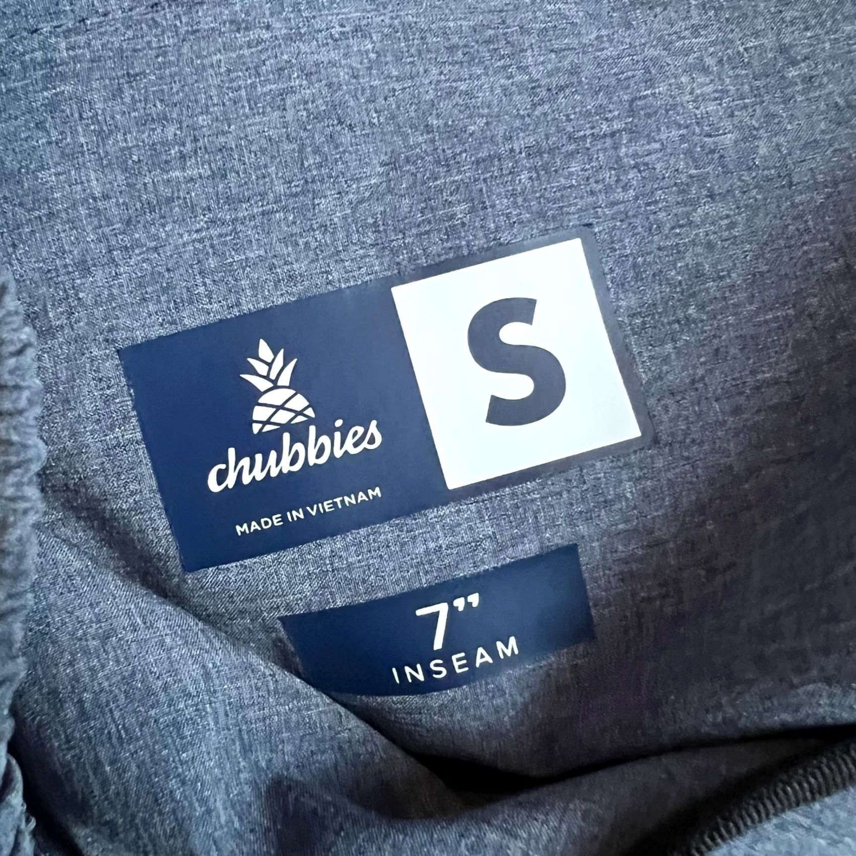 Chubbies Chubbies Swim Shorts Mens S Blue Gray 7” Linerless Performance Bottom Mens Size US 29 - 4 Thumbnail