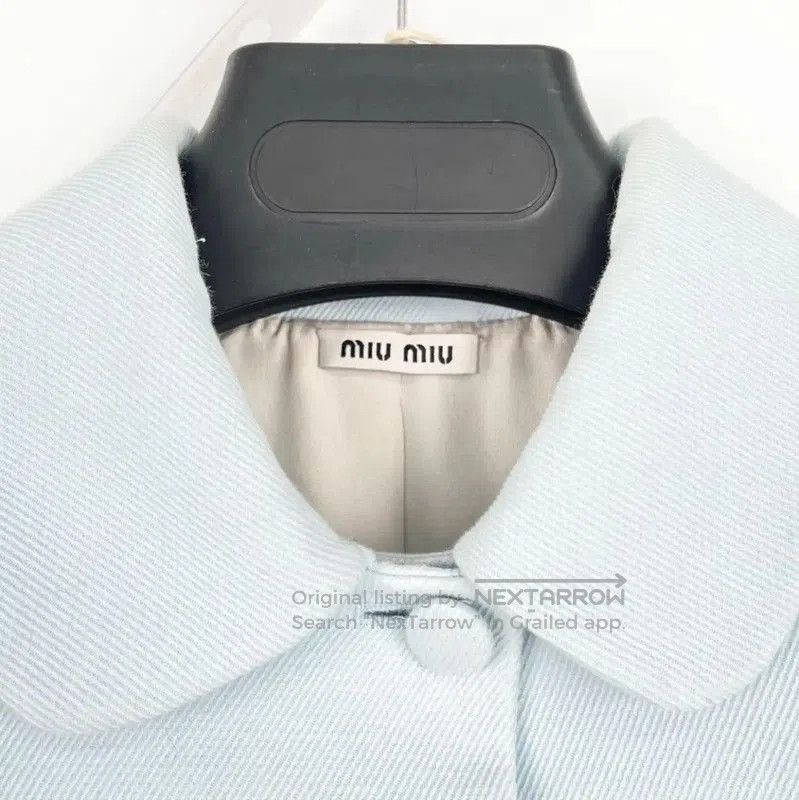Miu Miu Miu Miu Blue Women's Coat Size S . Size S / US 4 / IT 40 - 6 Thumbnail
