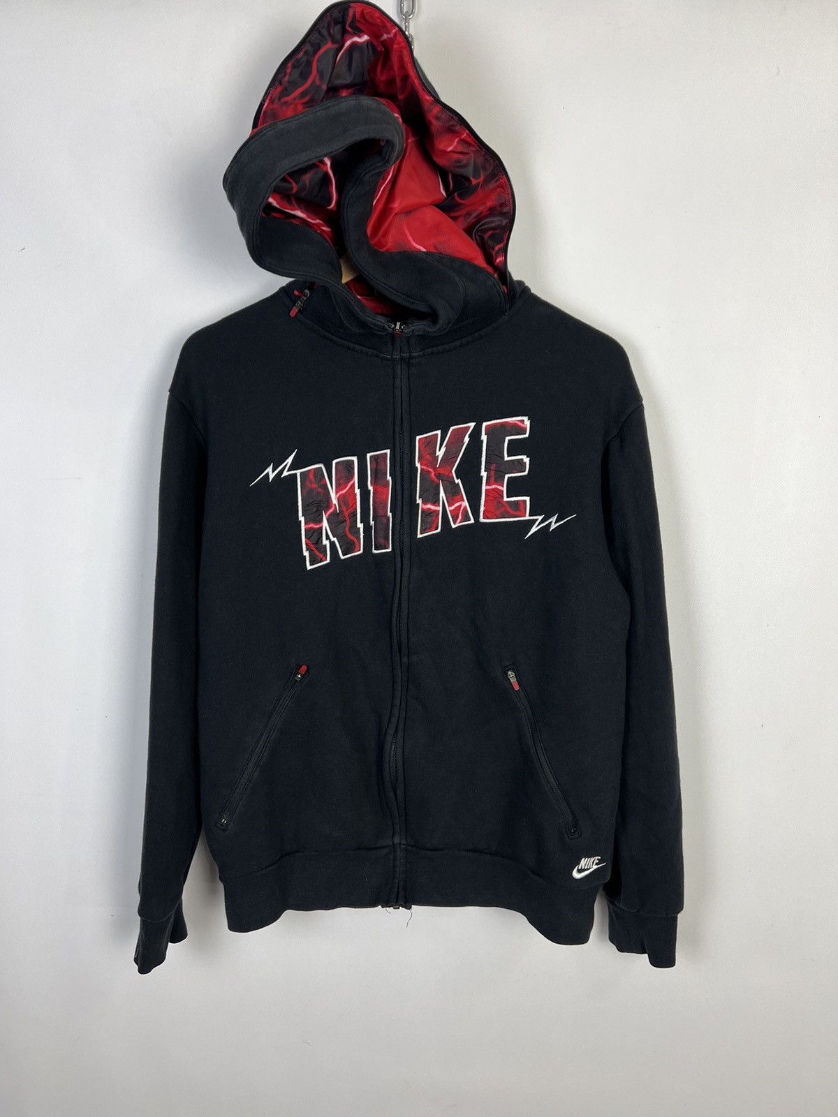 Nike Vintage Nike Spellout Zip Up Hoodie big centr logo y2k Size US M / EU 48-50 / 2 - 9 Thumbnail