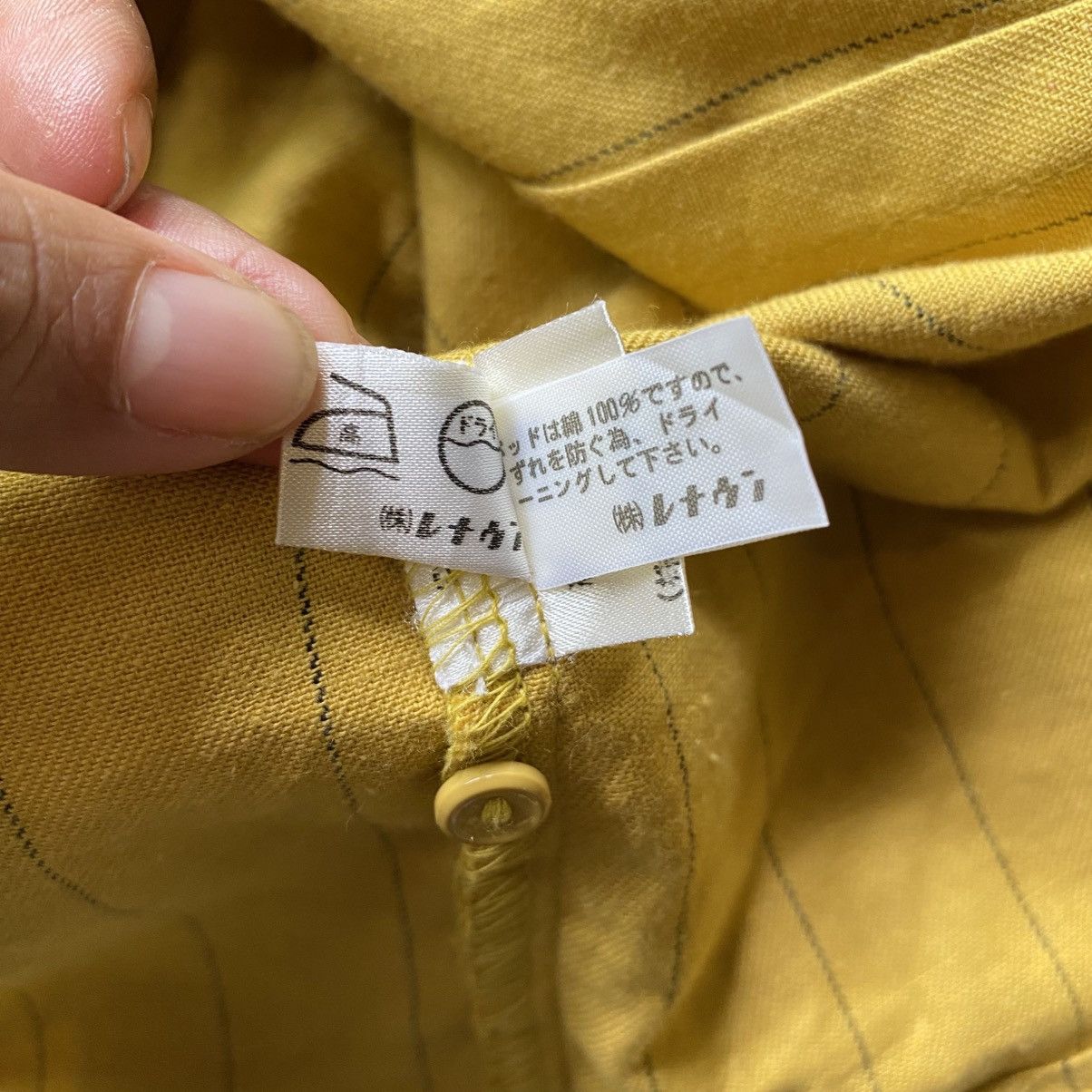 Norma Kamali Norma Kamali Yellow Stripe Soft Button Blouse Size M / US 6-8 / IT 42-44 - 15 Thumbnail