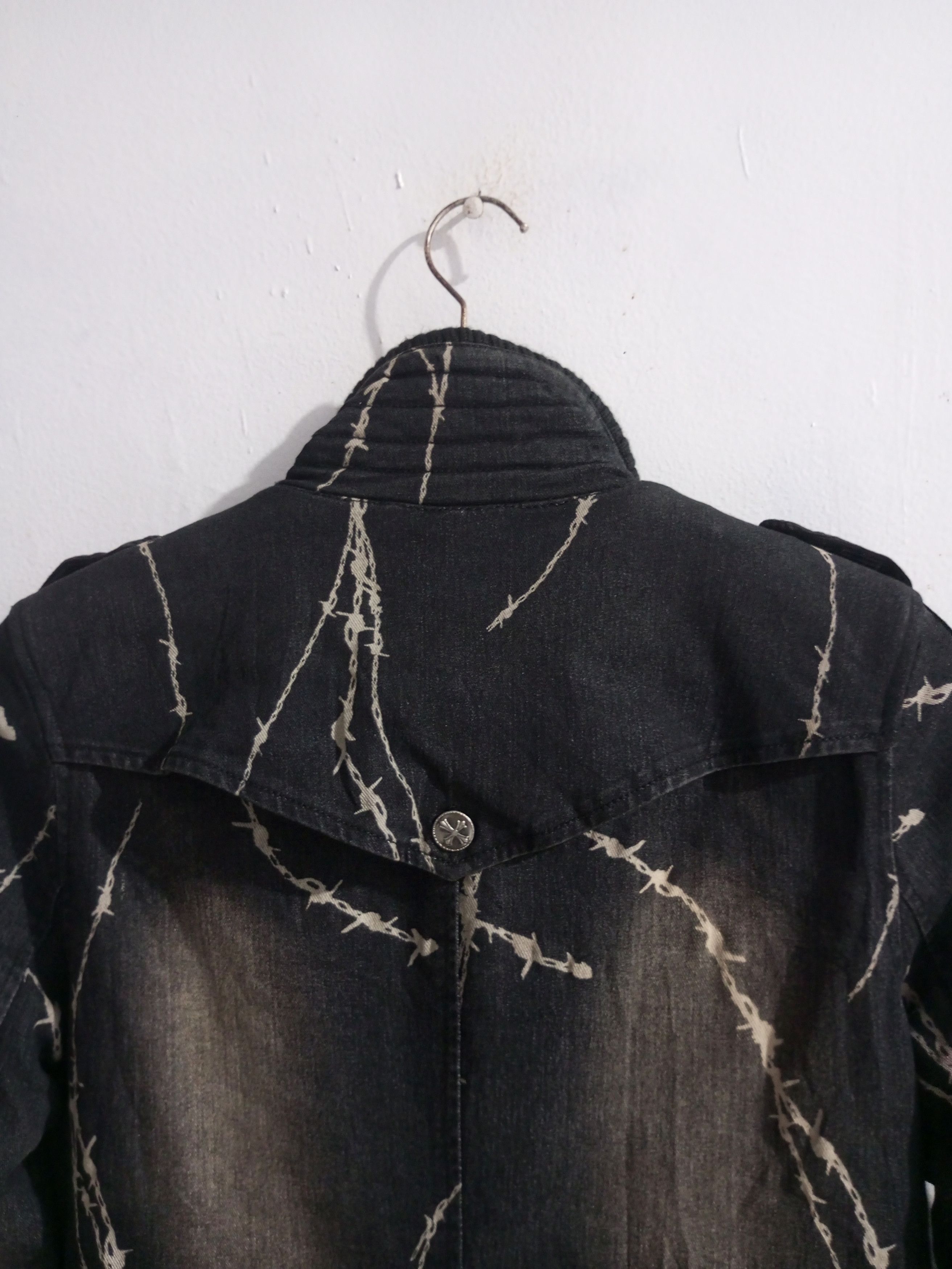 Japanese Brand Ozz on Hikozoh barbed wire denim mix corduroy jacket Size US M / EU 48-50 / 2 - 23 Thumbnail