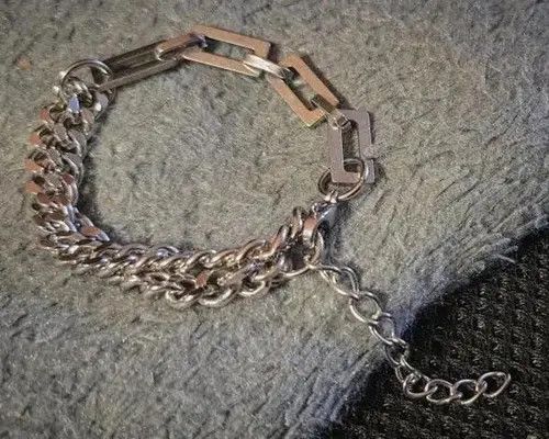 Jewelry Layered Stainless Steel Cuba Chain Bracelet Size ONE SIZE - 6 Thumbnail