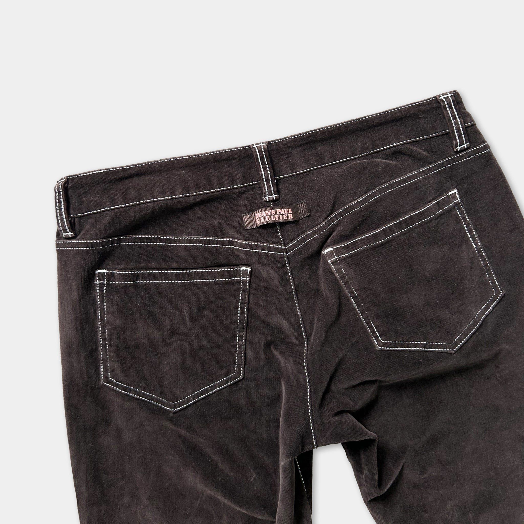 Jean Paul Gaultier Jean Paul Gaultier Brown Corduroy Jeans Size US 30 / EU 46 - 5 Thumbnail