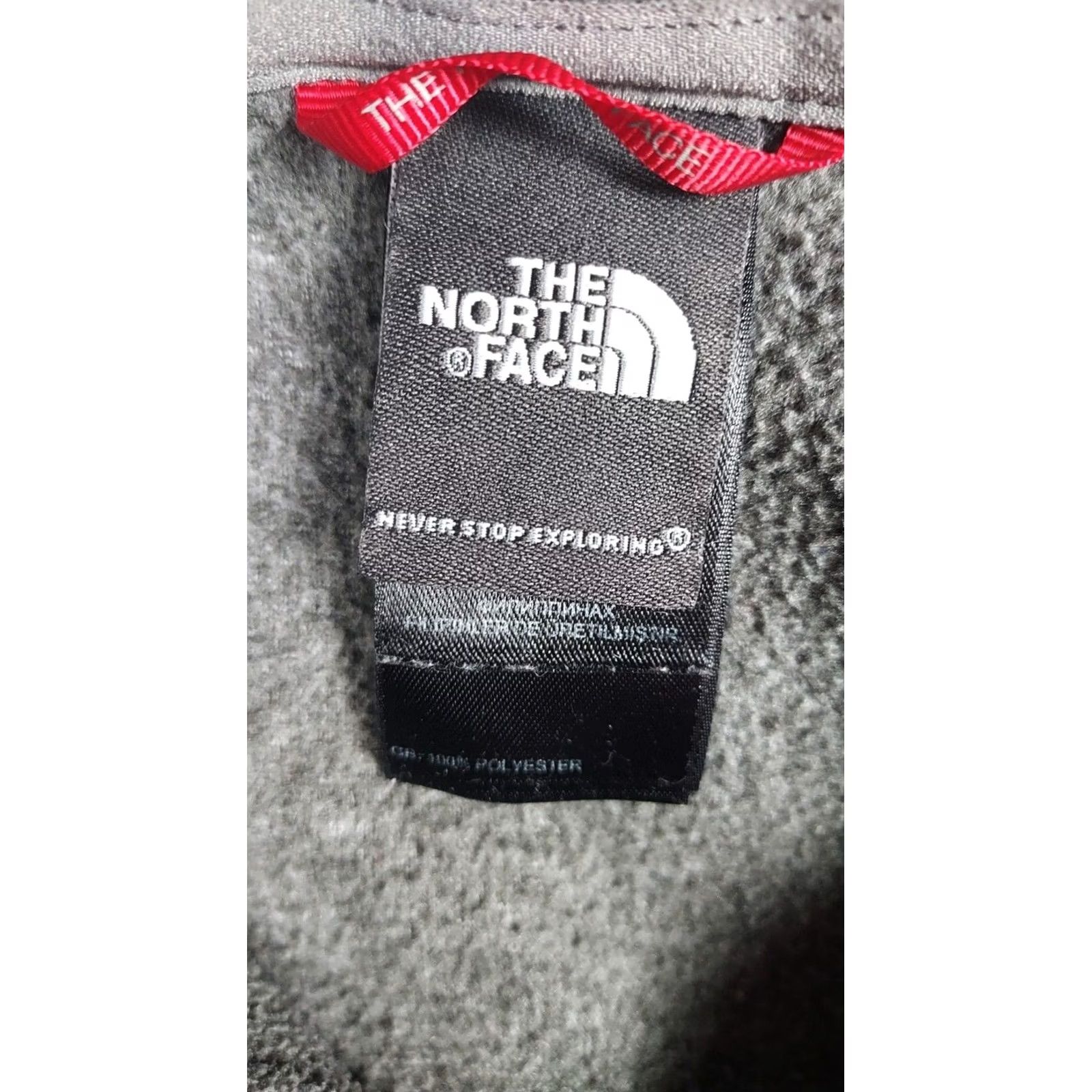 The North Face The North Face Womens Polartec Quarter Zip Fleece Pullover Gray L Outdoor Pullover Long Sleeve Zip Size L / US 10 / IT 46 - 5 Thumbnail