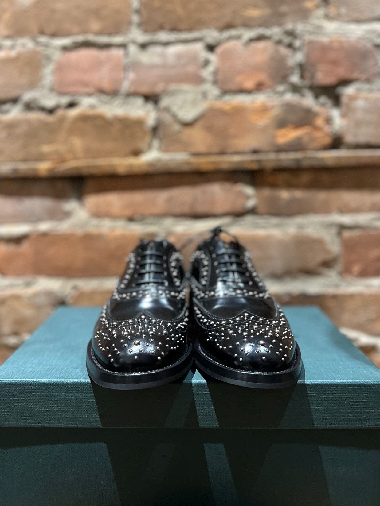 Church's Church’s “Burwood Met” Studded Oxford Size US 5.5 / IT 35.5 - 2 Thumbnail